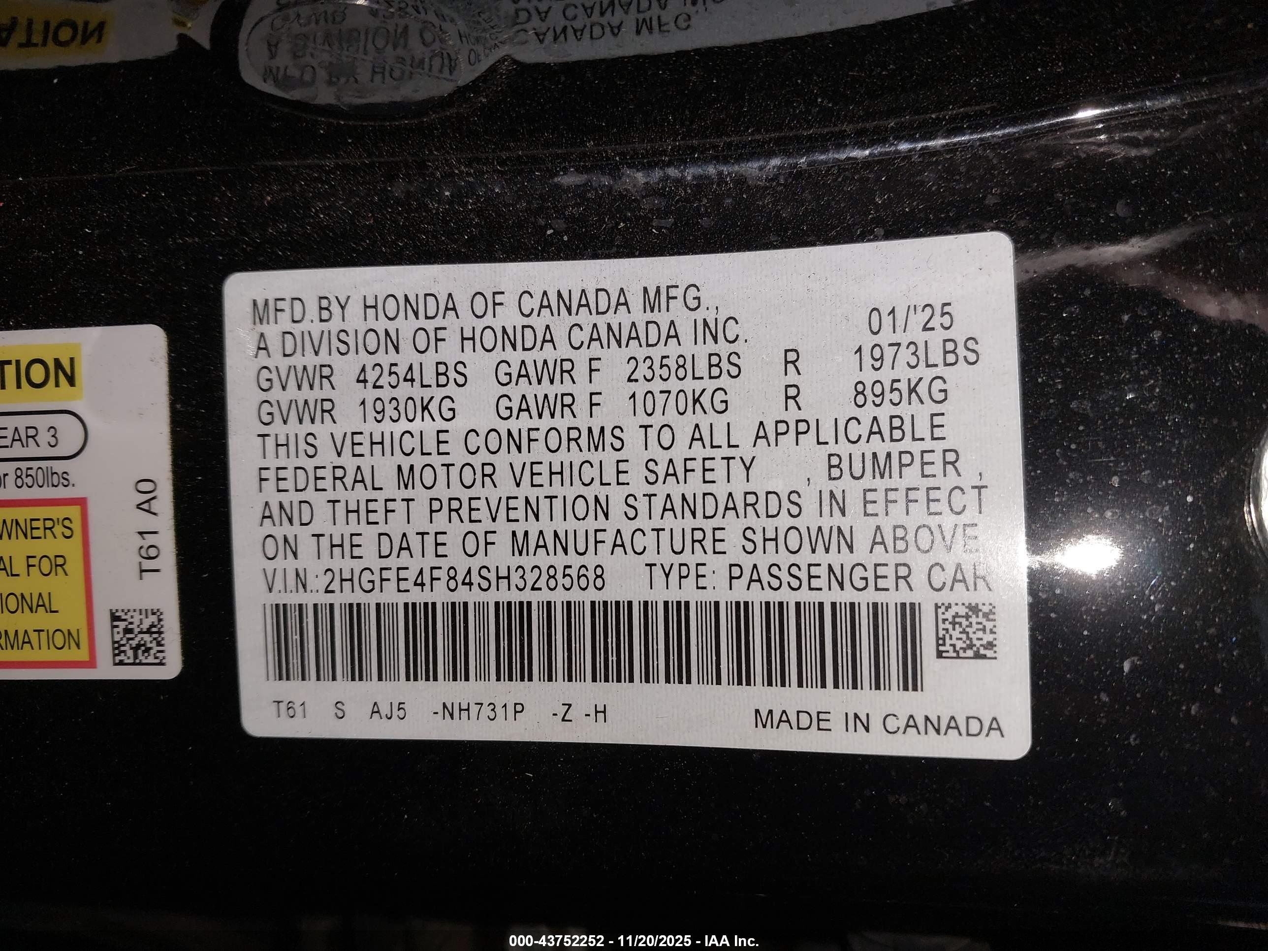 HONDA CIVIC image 9