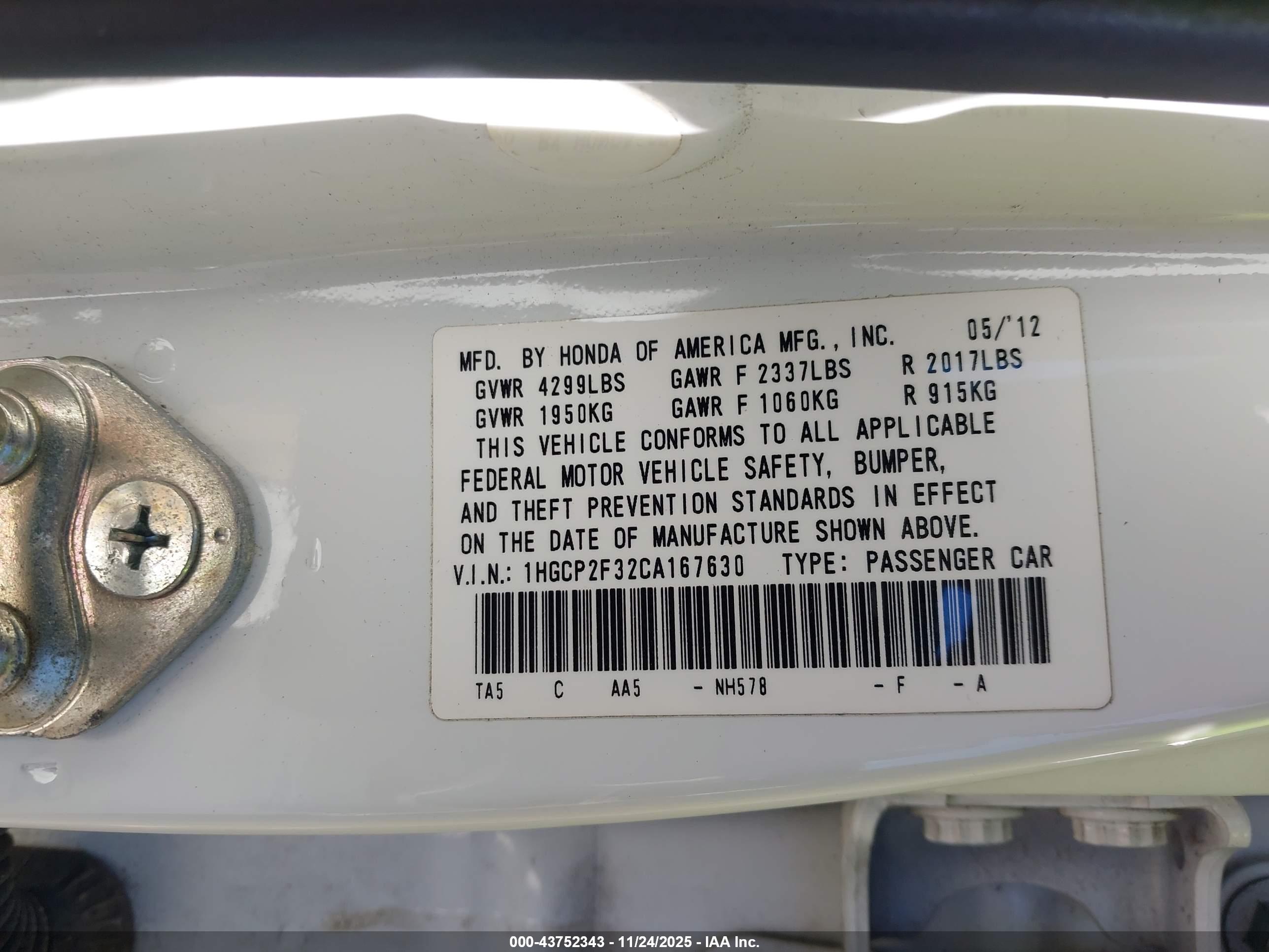 HONDA ACCORD image 9