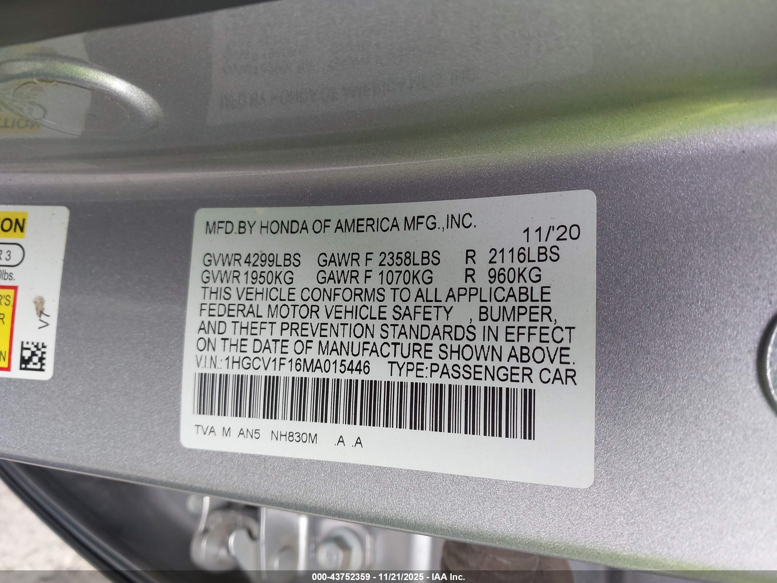 HONDA ACCORD image 9