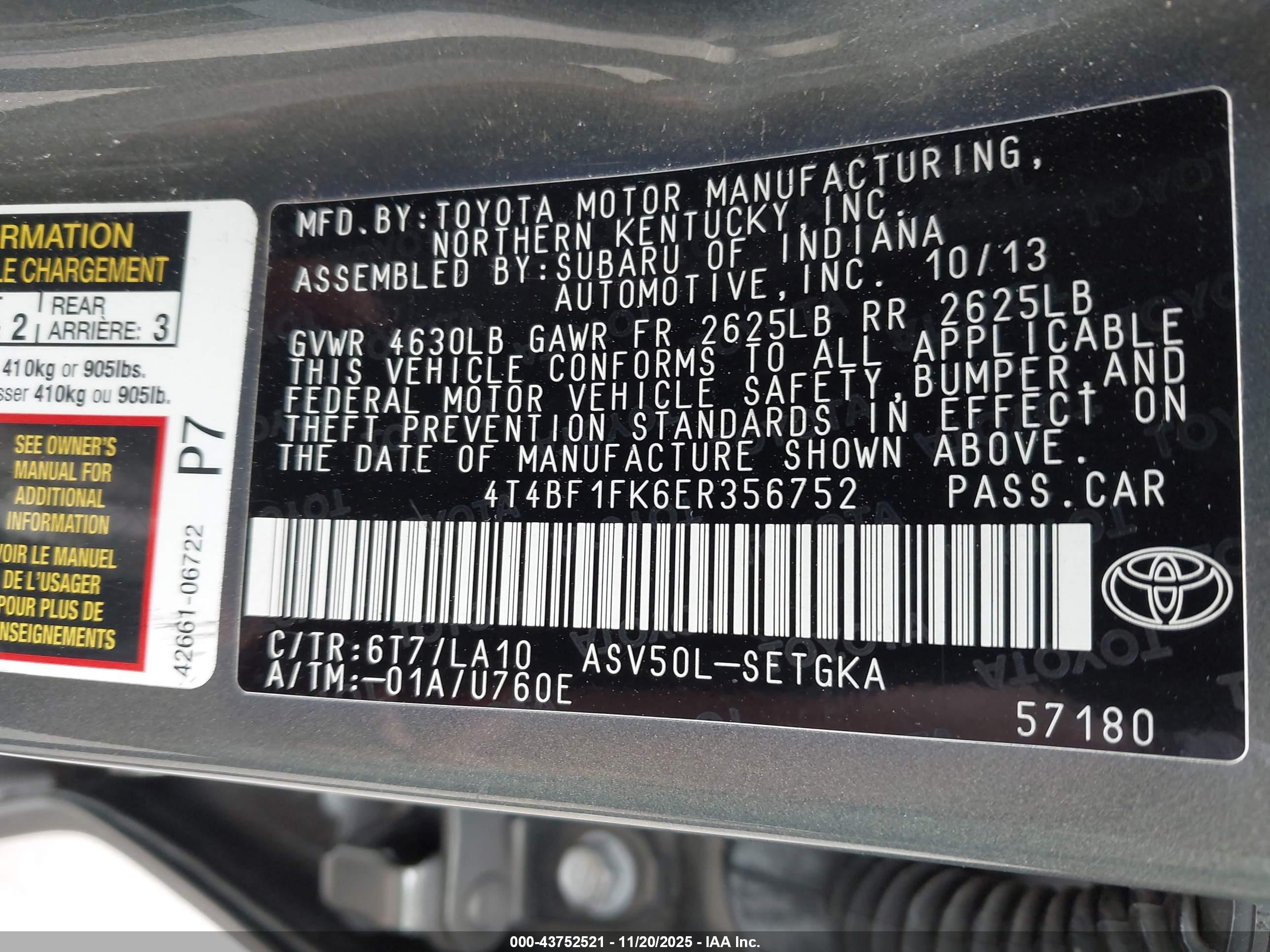 TOYOTA CAMRY image 9