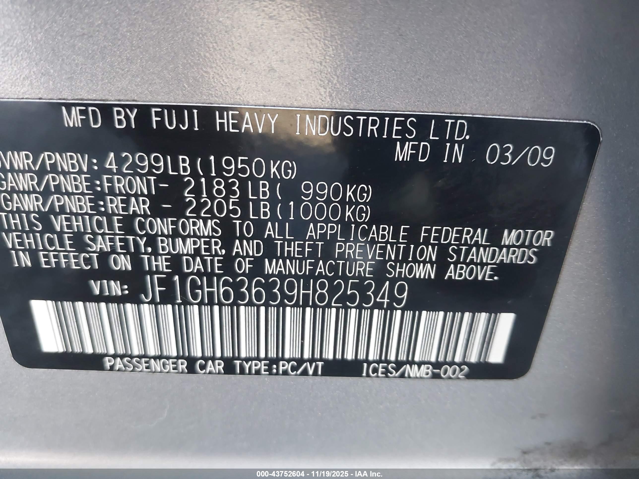 SUBARU IMPREZA image 9
