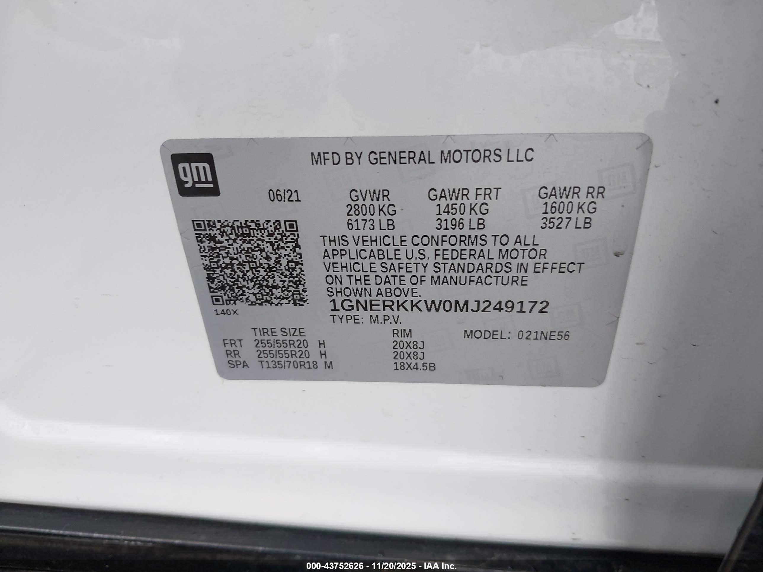 CHEVROLET TRAVERSE image 9