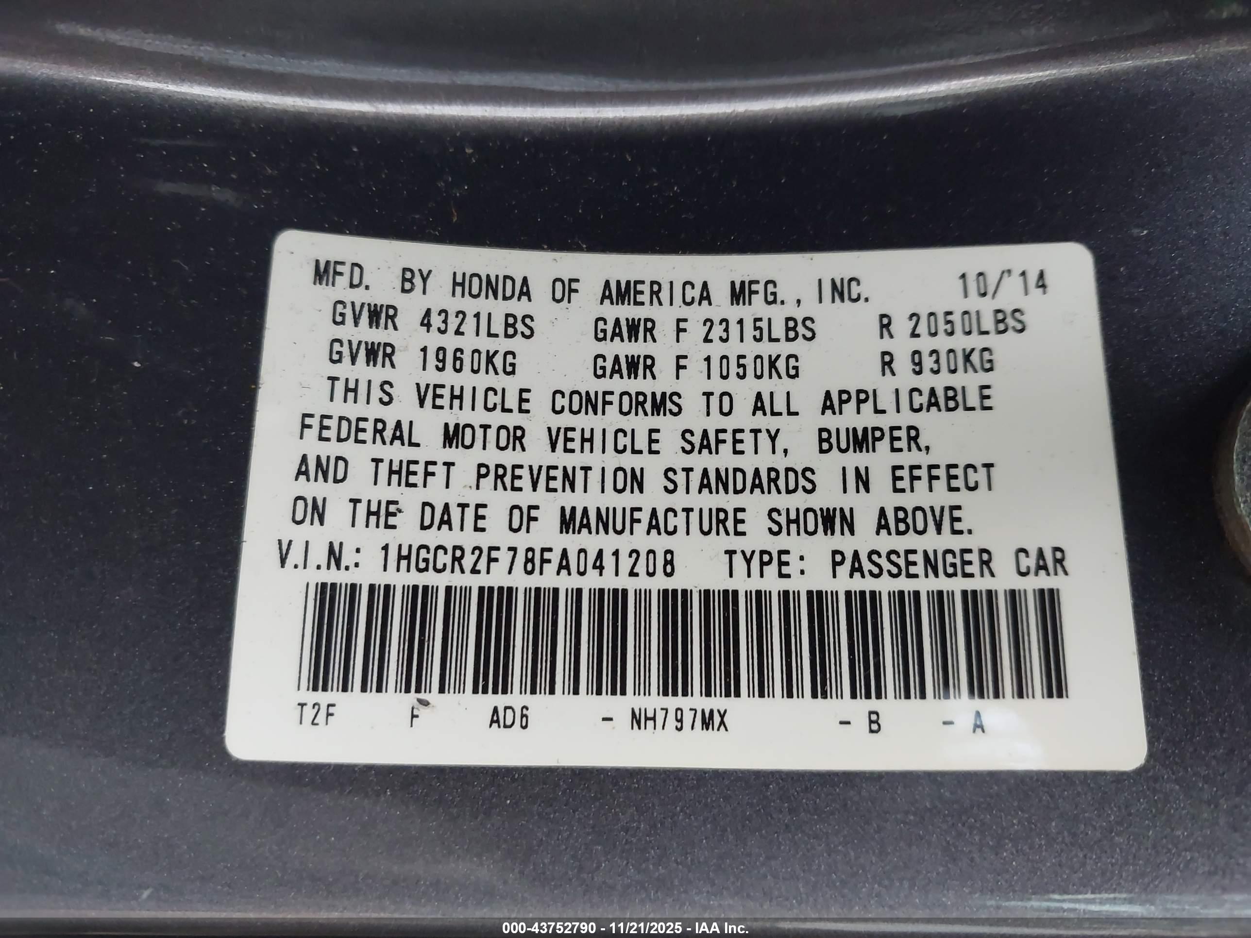 HONDA ACCORD image 9