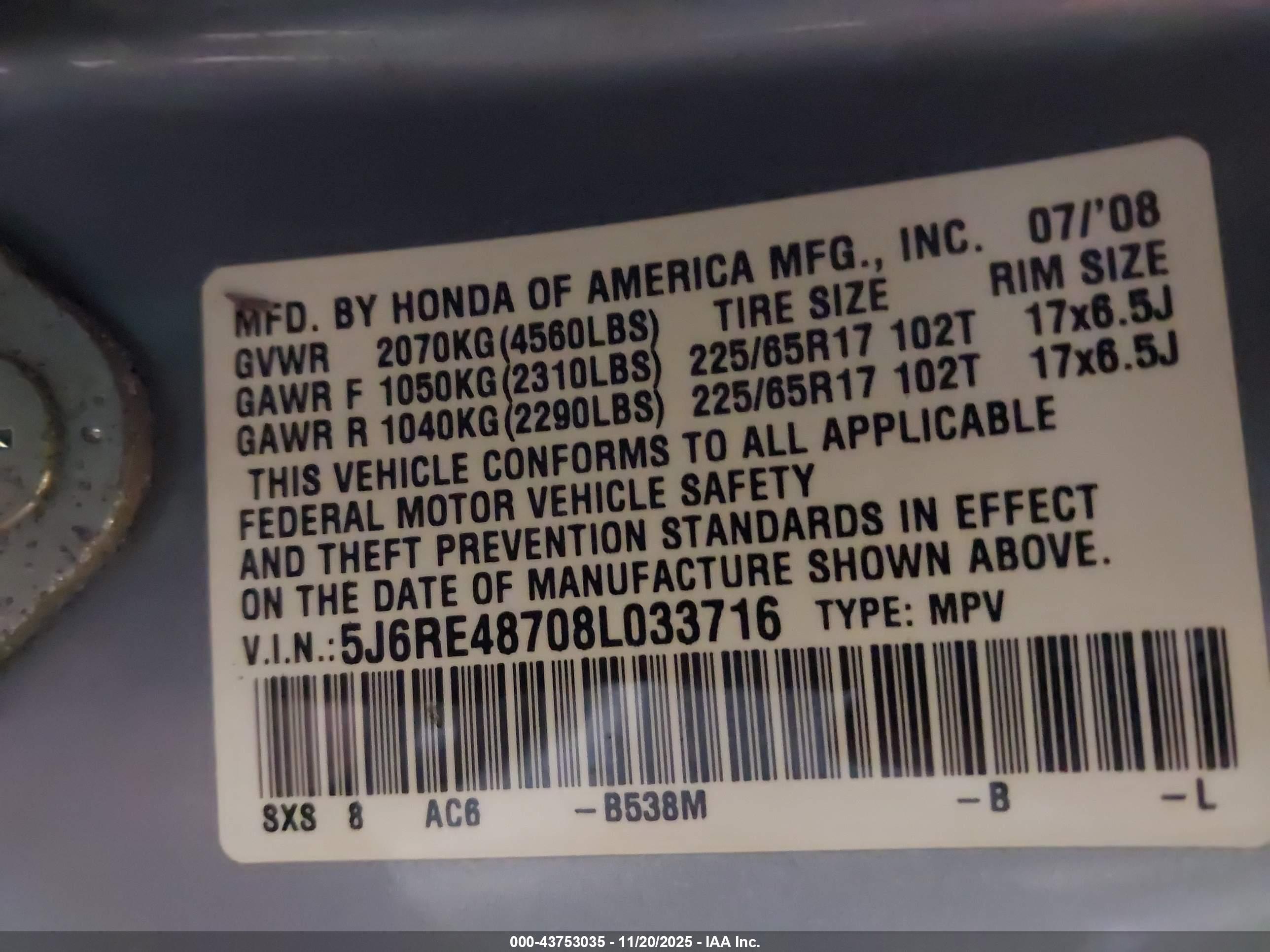 HONDA CR-V image 9