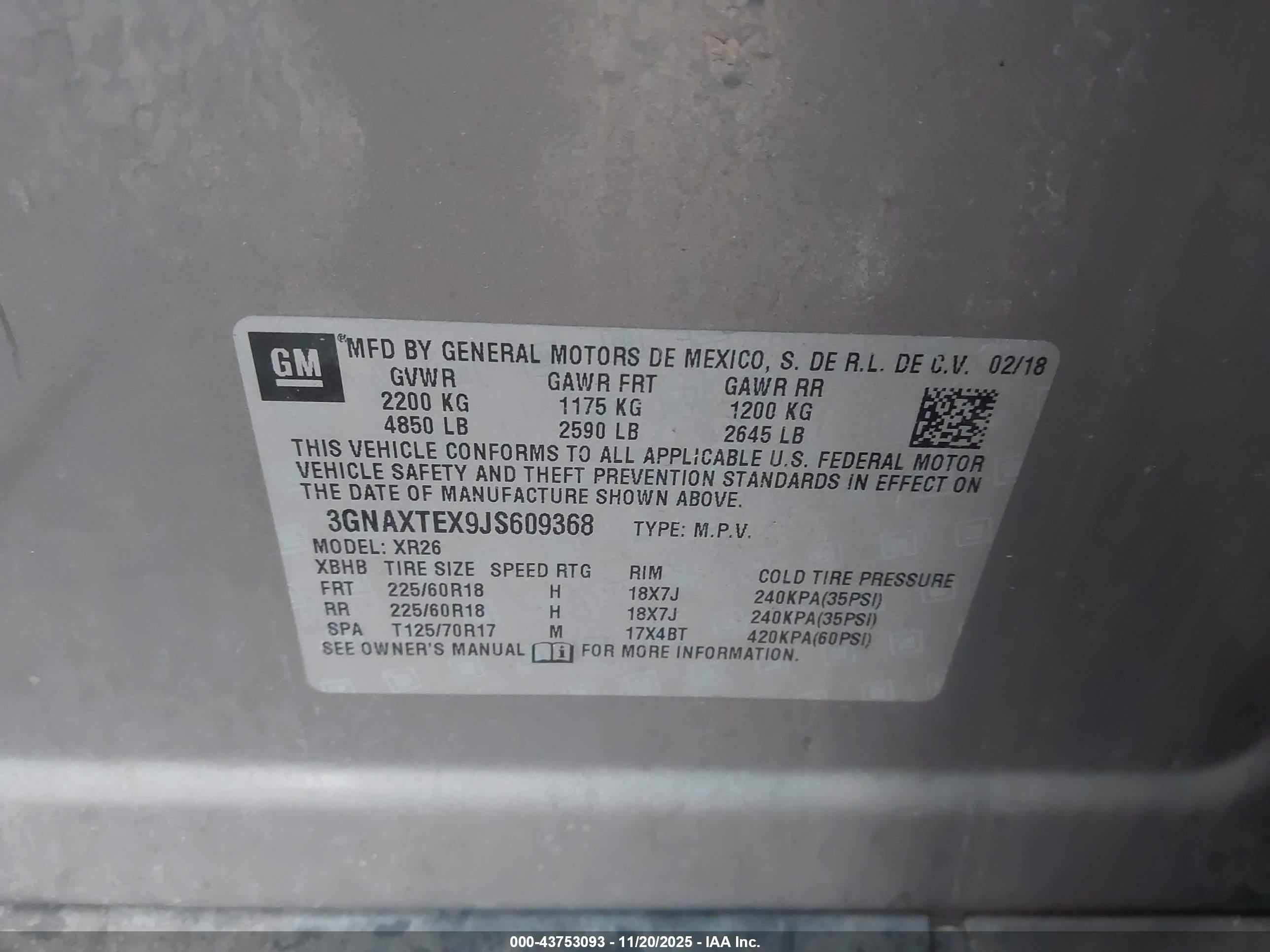 CHEVROLET EQUINOX image 9