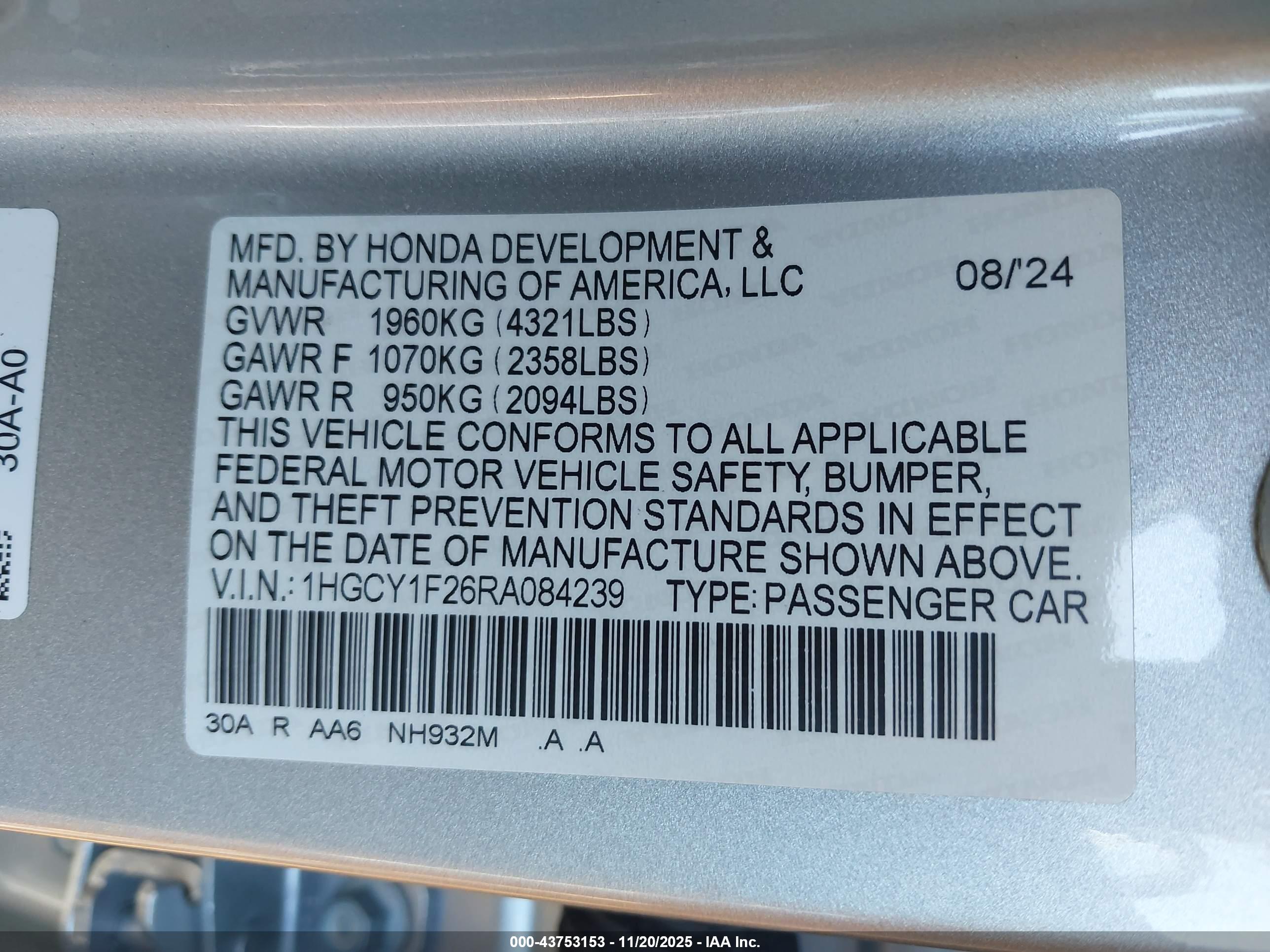 HONDA ACCORD image 9