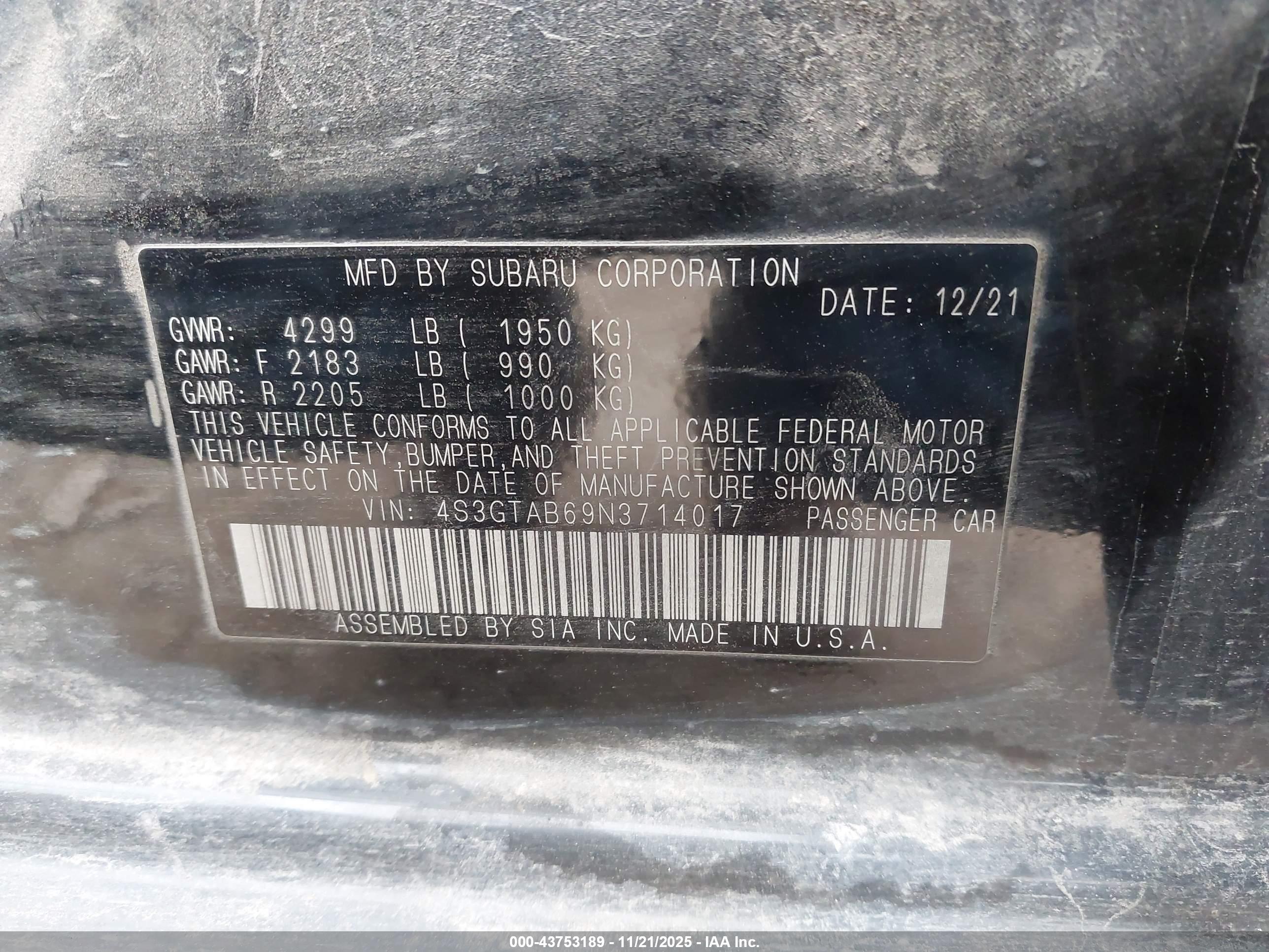 SUBARU IMPREZA image 9