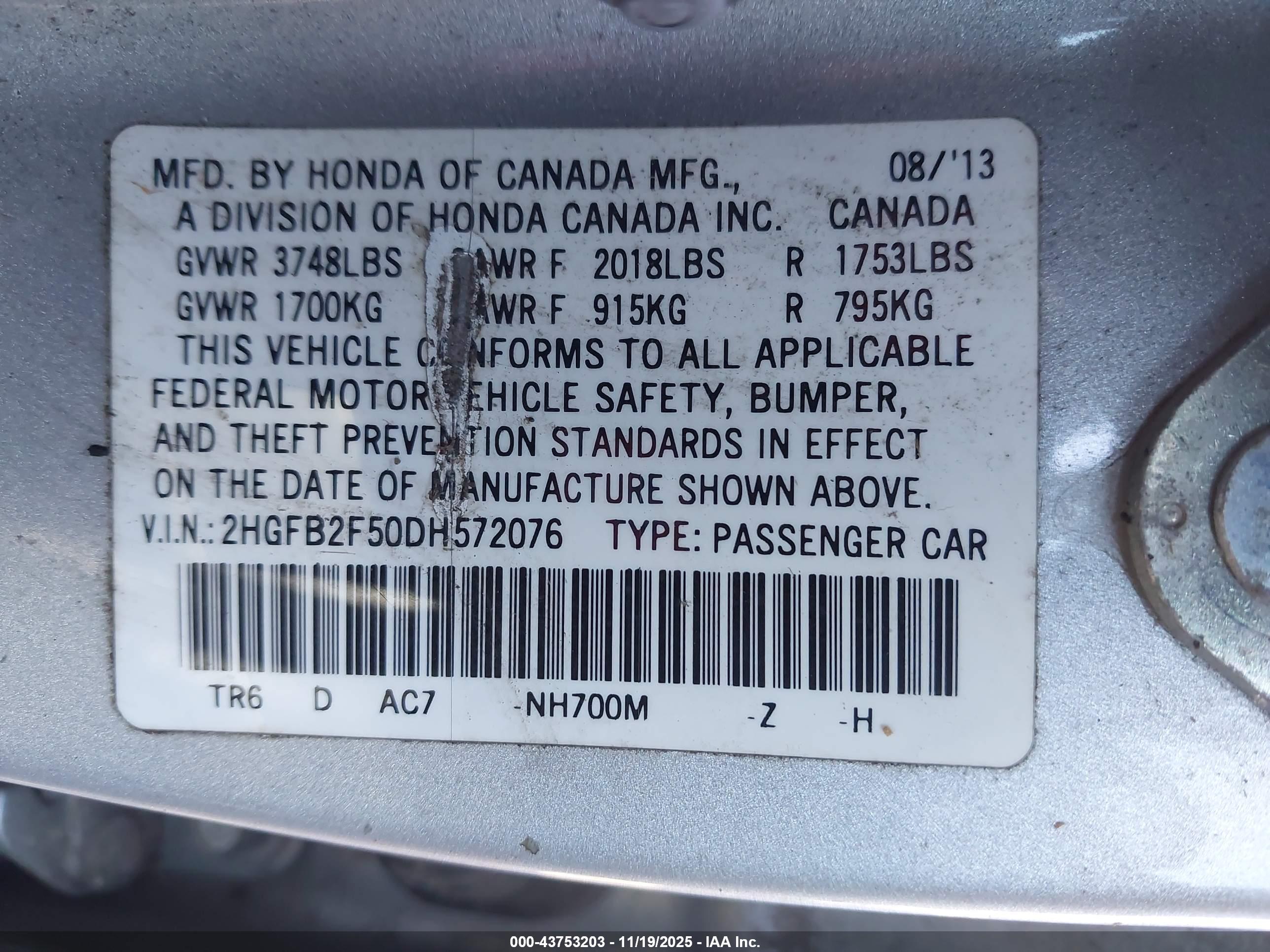 HONDA CIVIC image 9