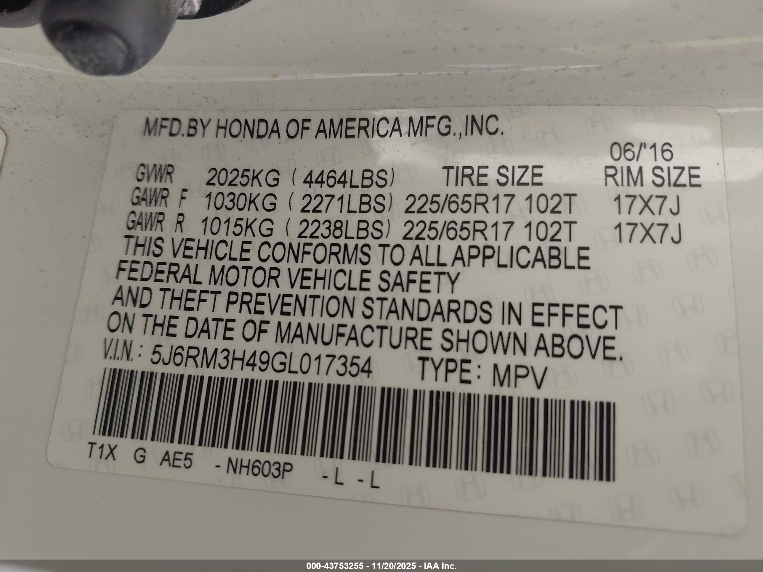 HONDA CR-V image 9