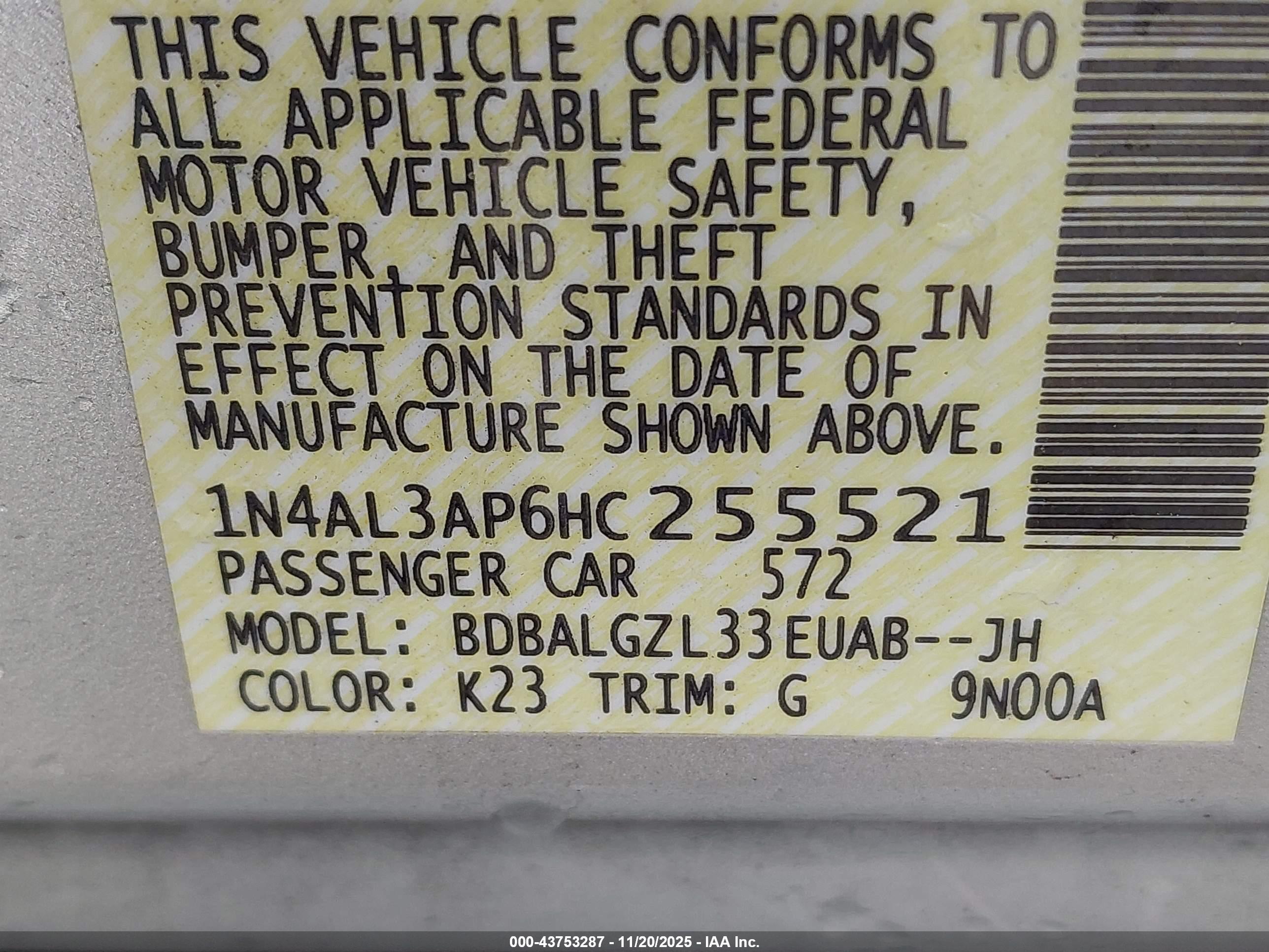 NISSAN ALTIMA image 9