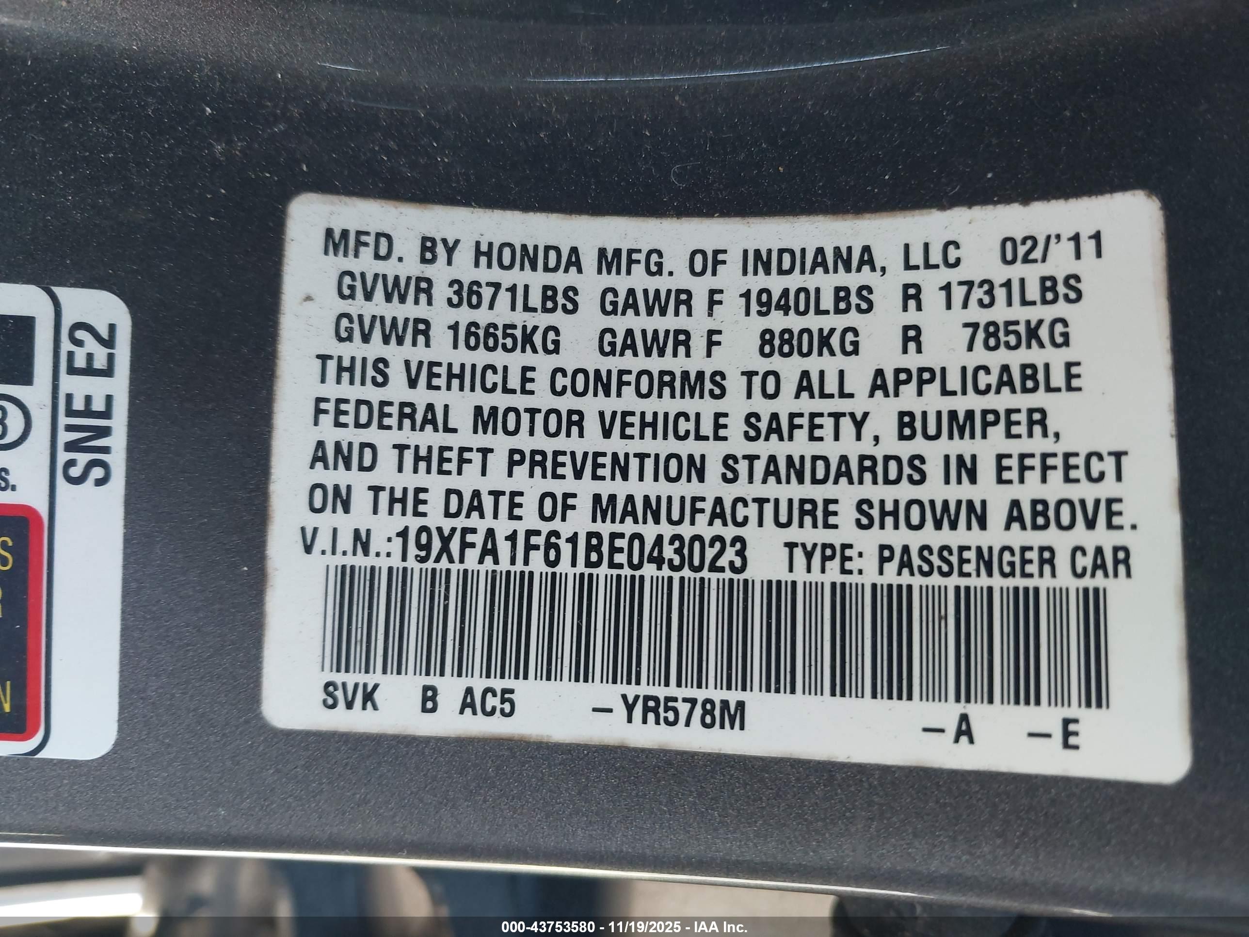 HONDA CIVIC image 9
