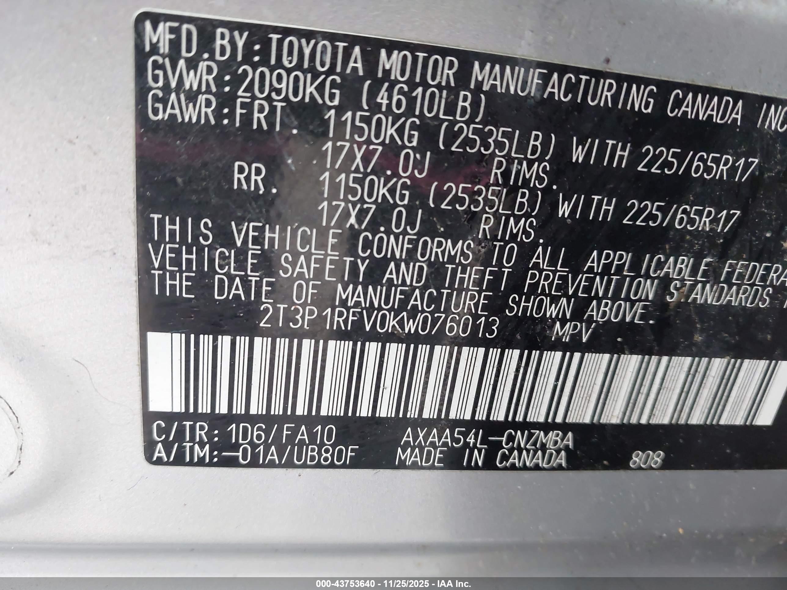 TOYOTA RAV4 image 9