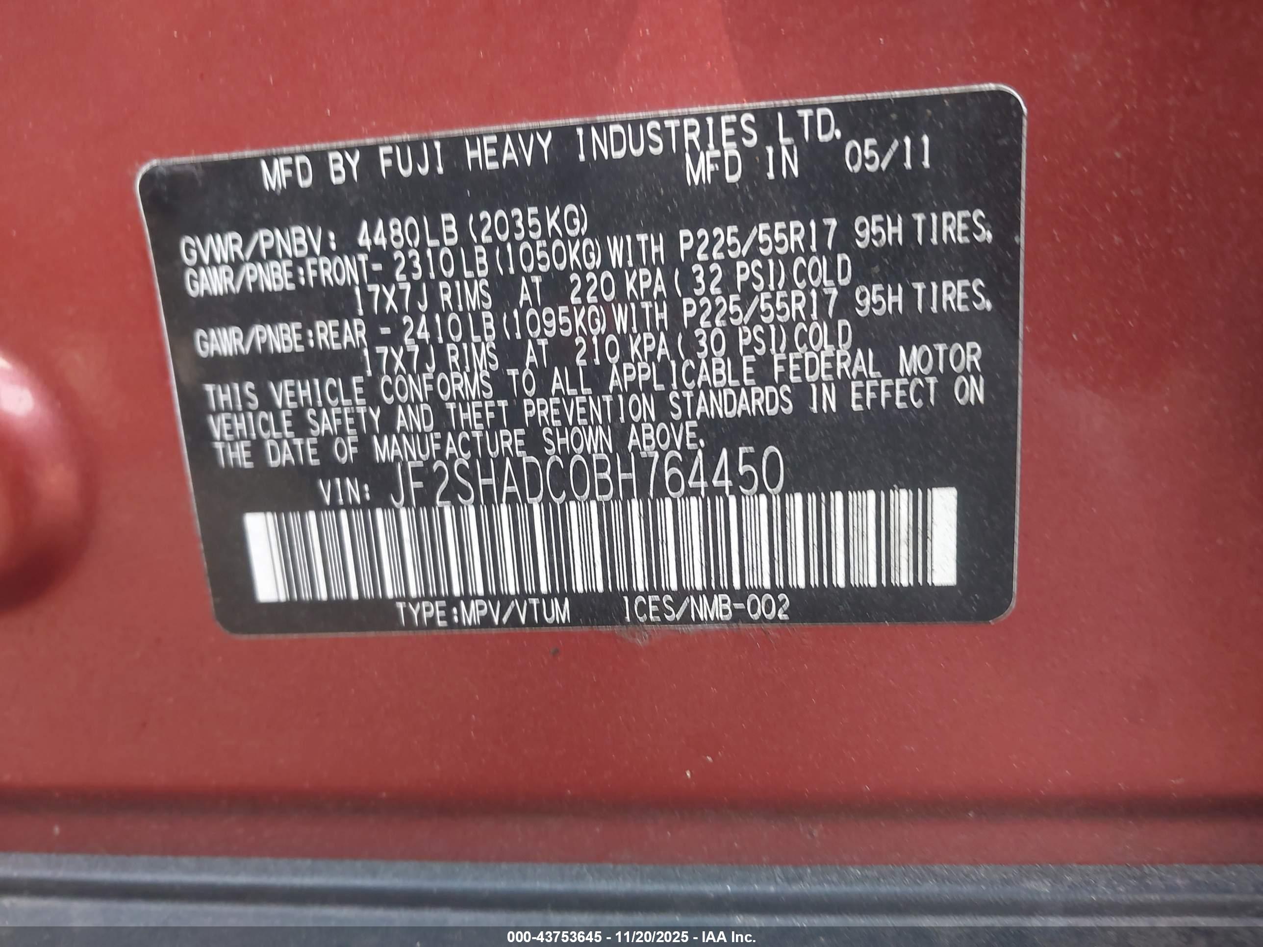 SUBARU FORESTER image 9