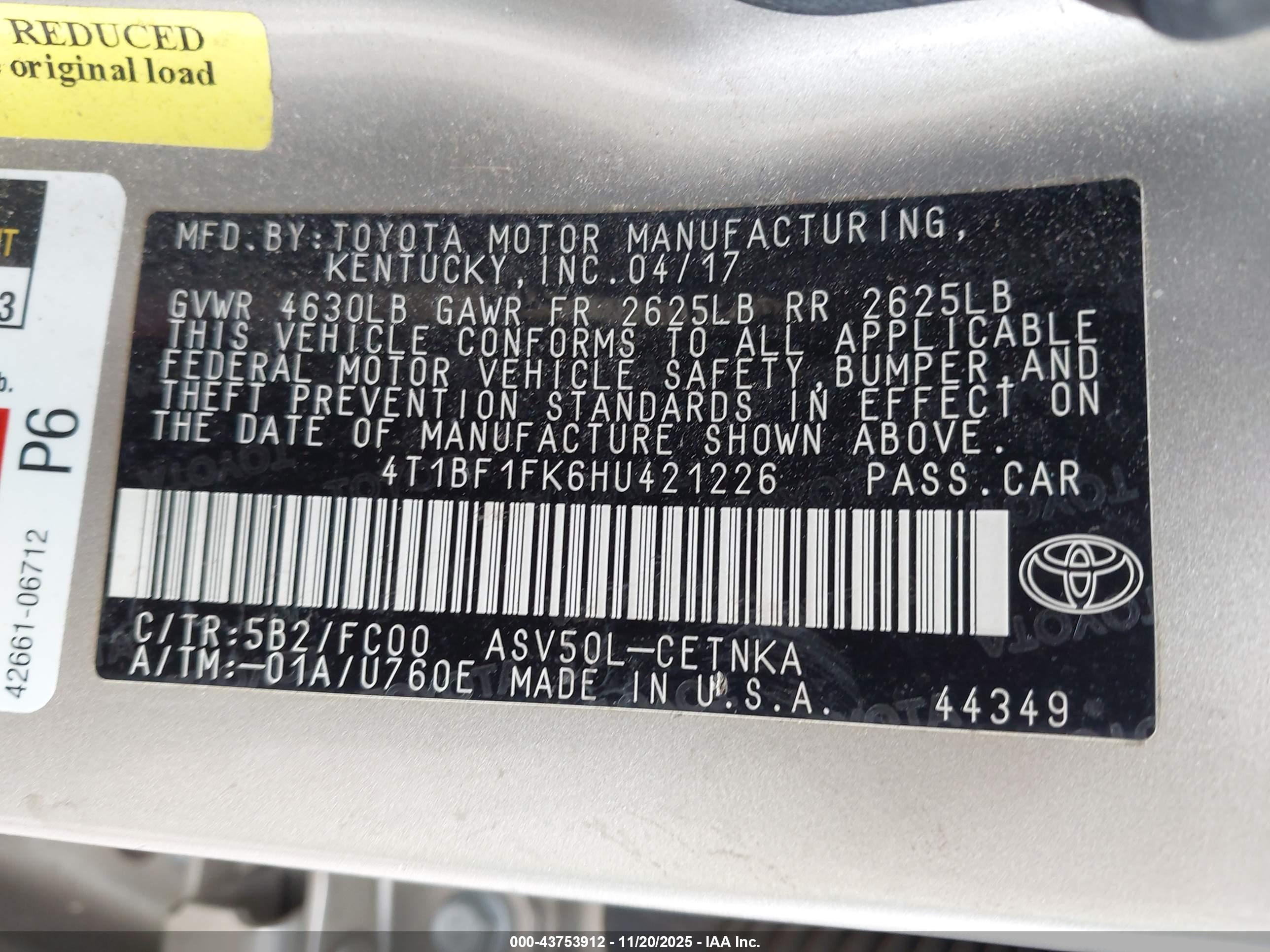 TOYOTA CAMRY image 9