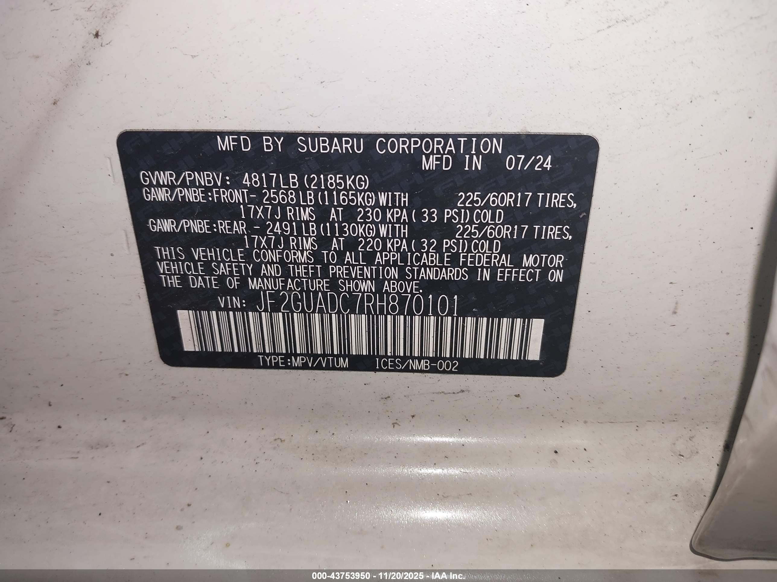 SUBARU CROSSTREK image 9
