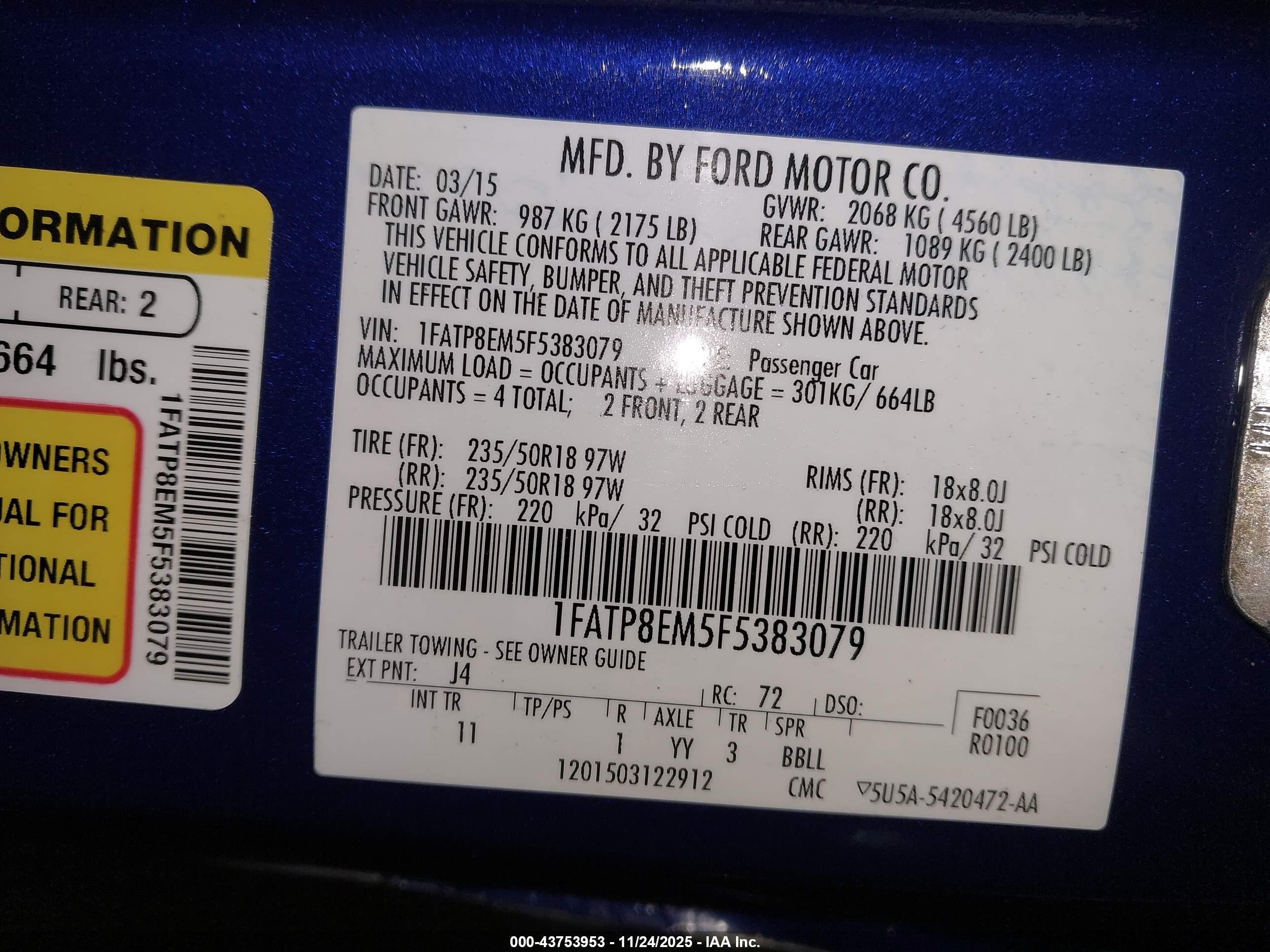 FORD MUSTANG image 9