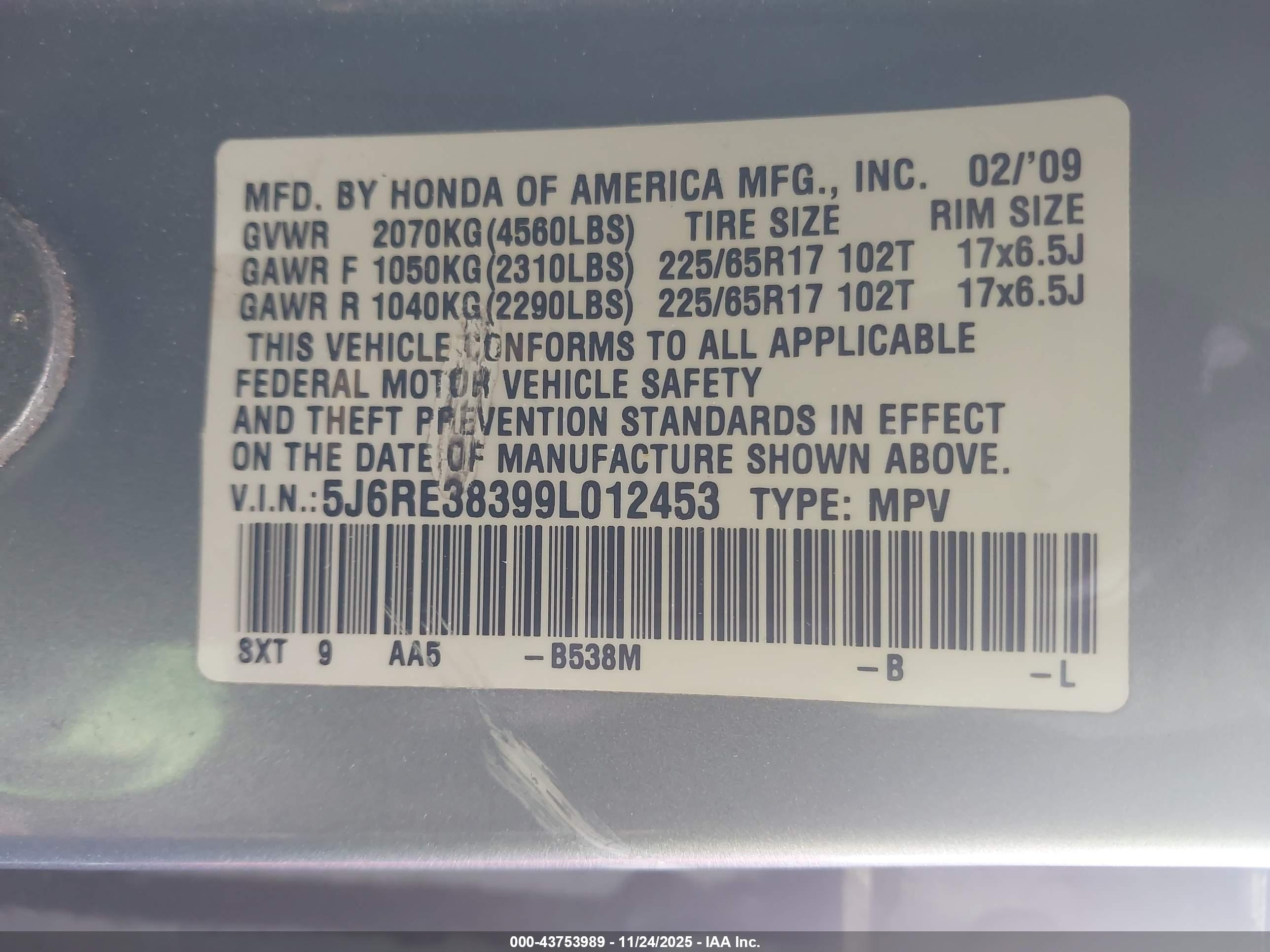 HONDA CR-V image 9