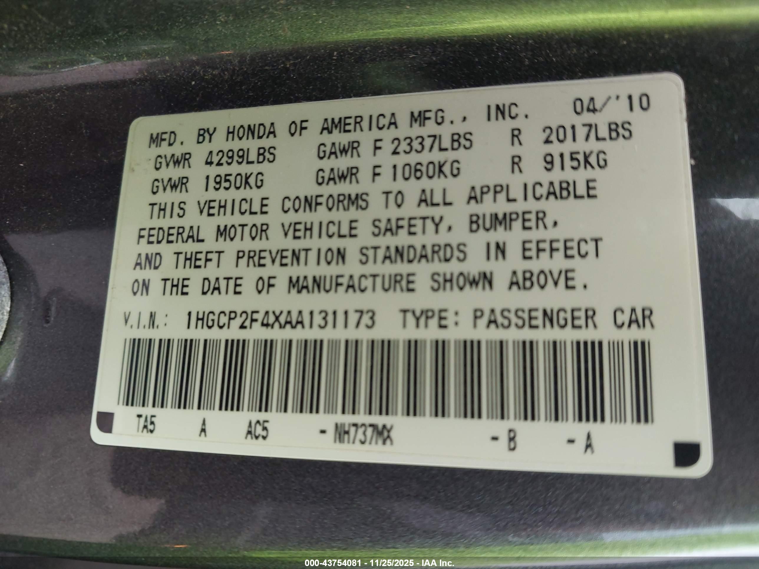 HONDA ACCORD image 9