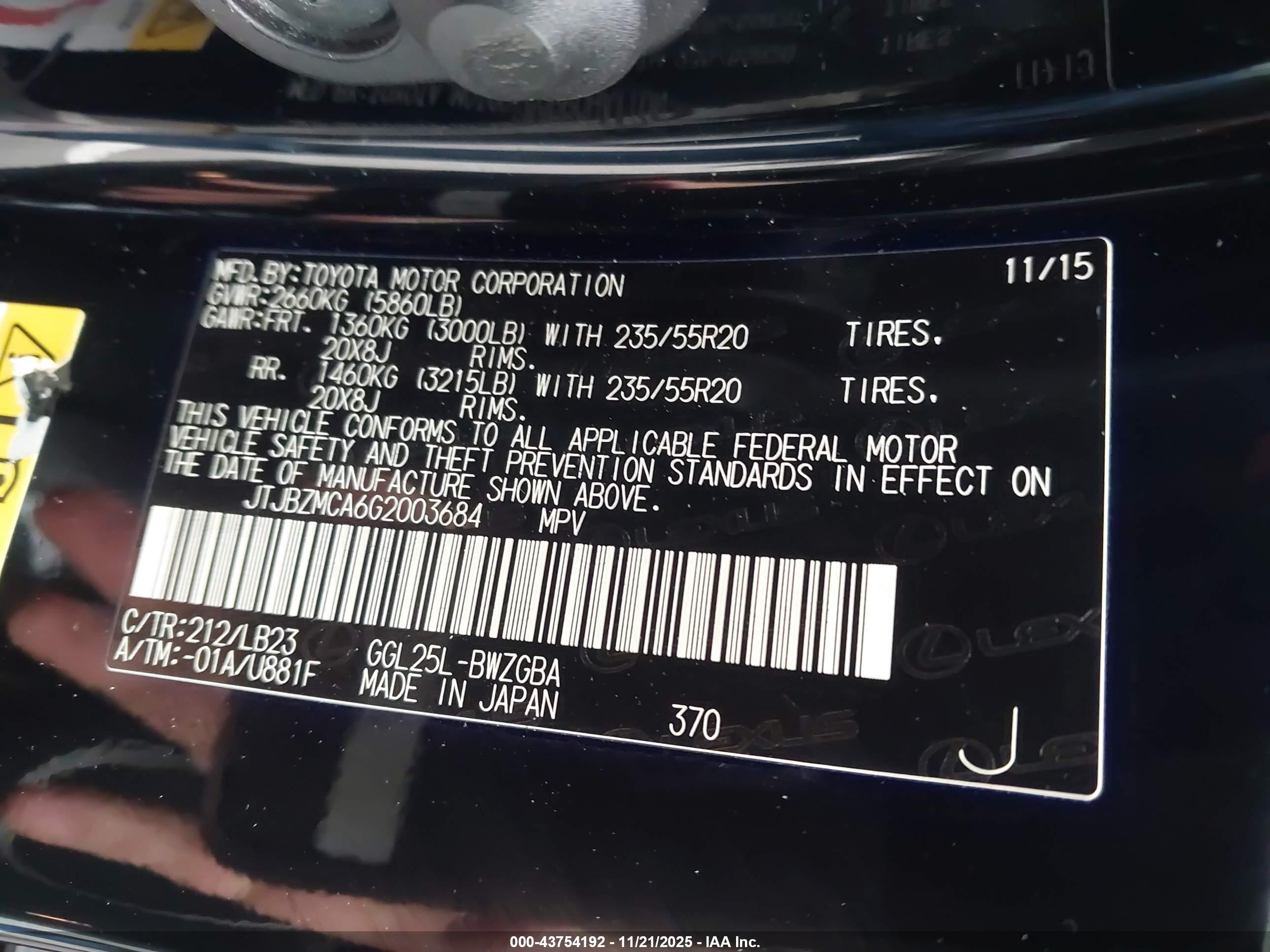 LEXUS RX image 9
