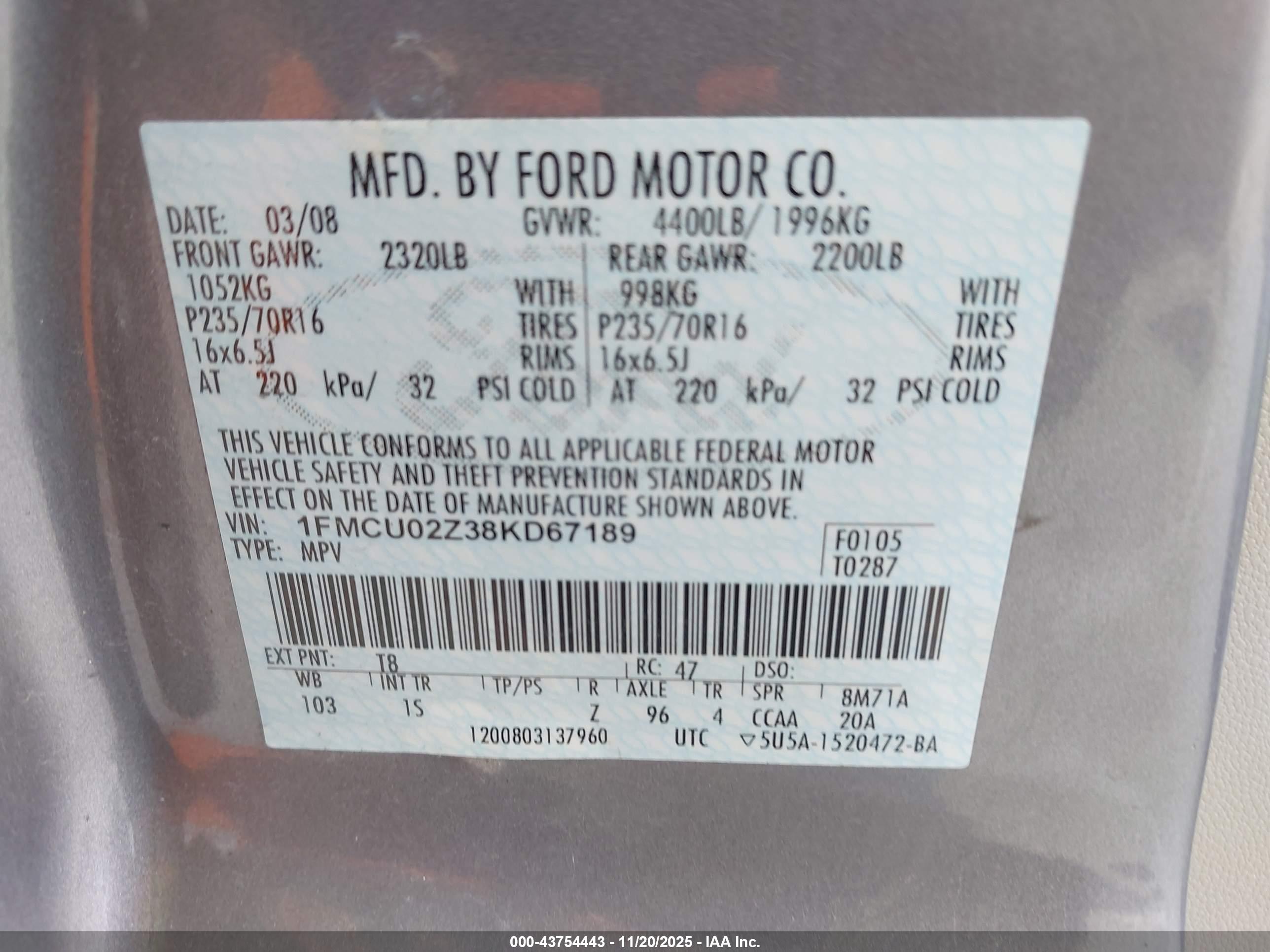 FORD ESCAPE image 9