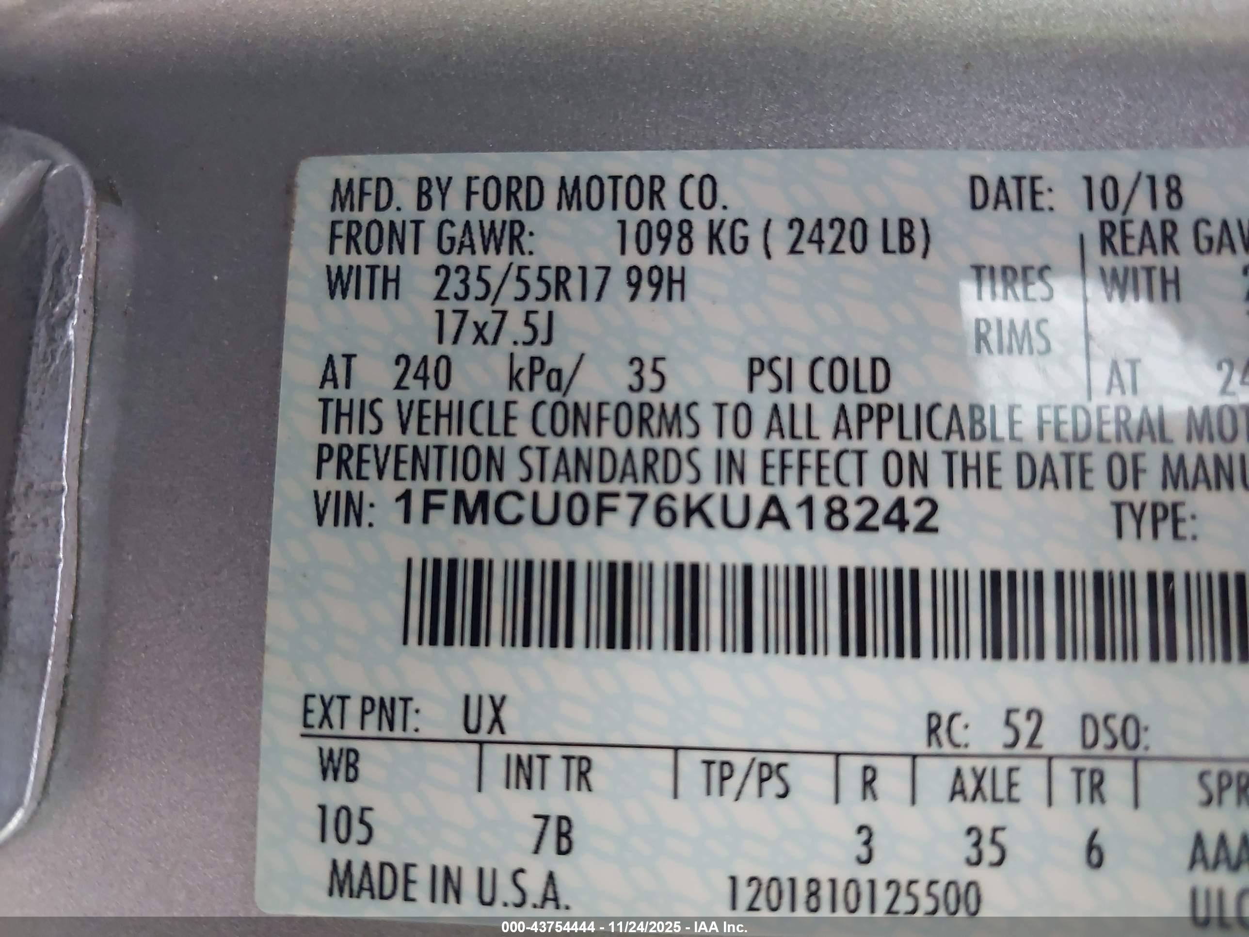 FORD ESCAPE image 9