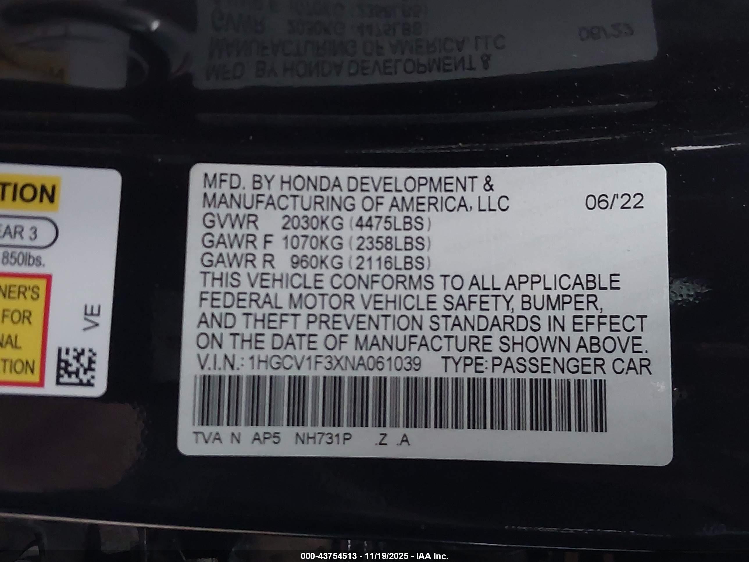 HONDA ACCORD image 9
