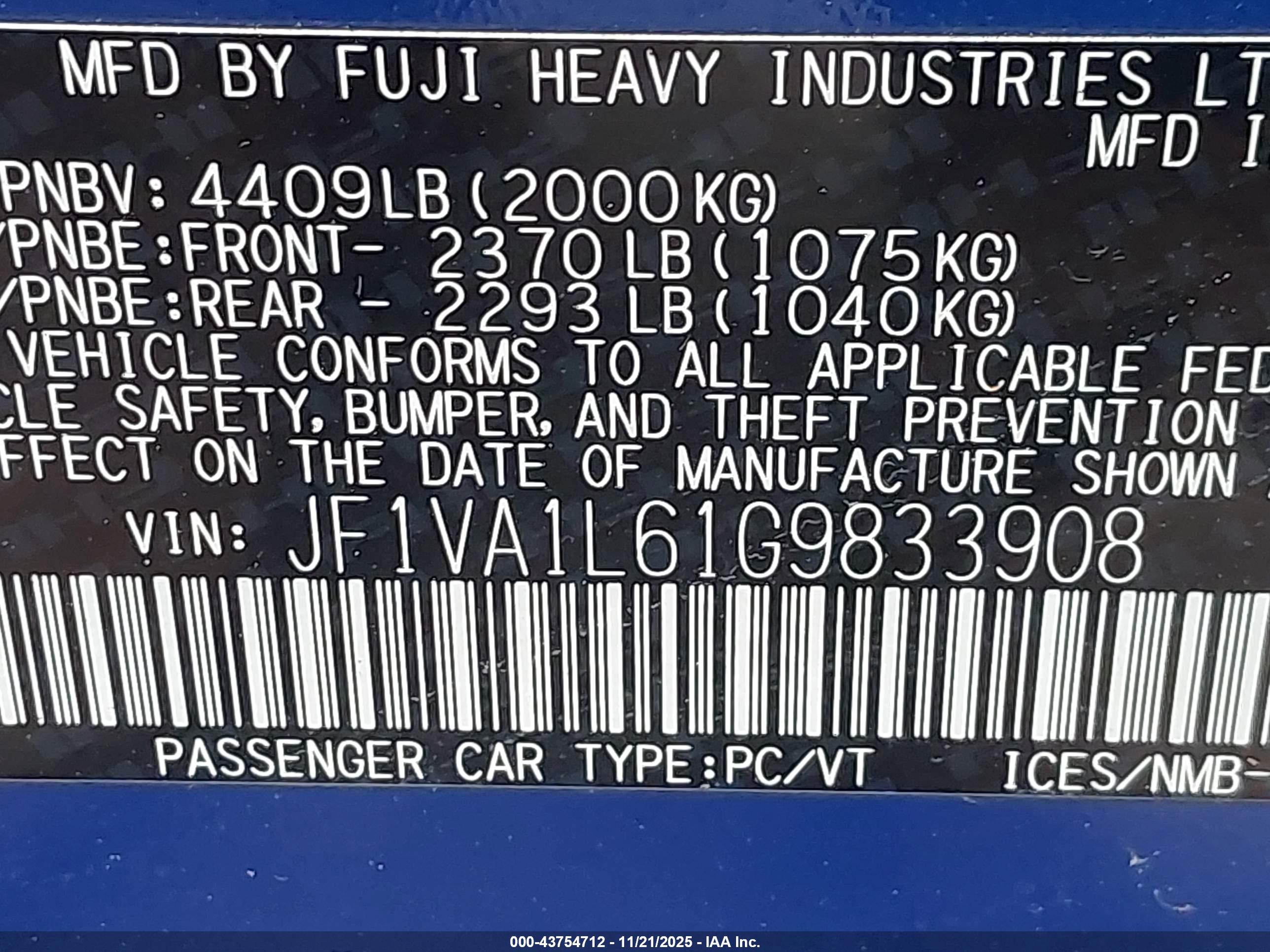 SUBARU WRX image 9