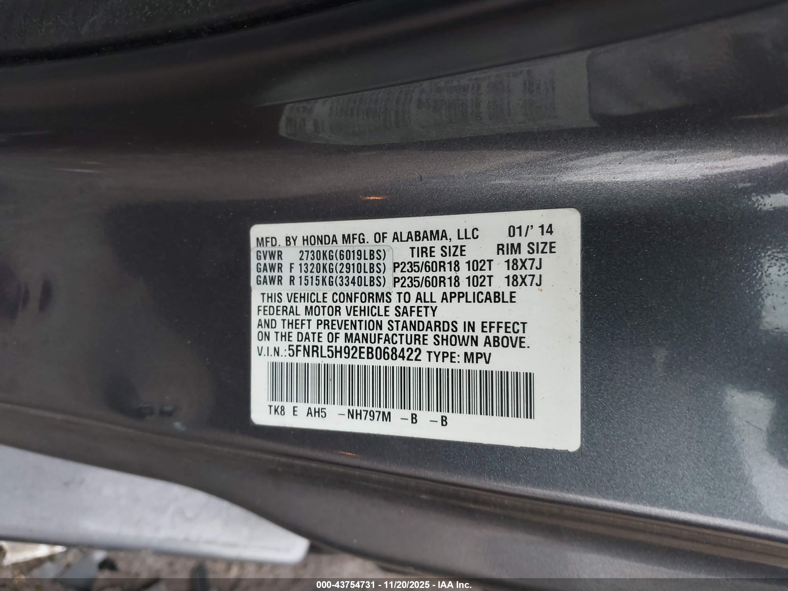 HONDA ODYSSEY image 9