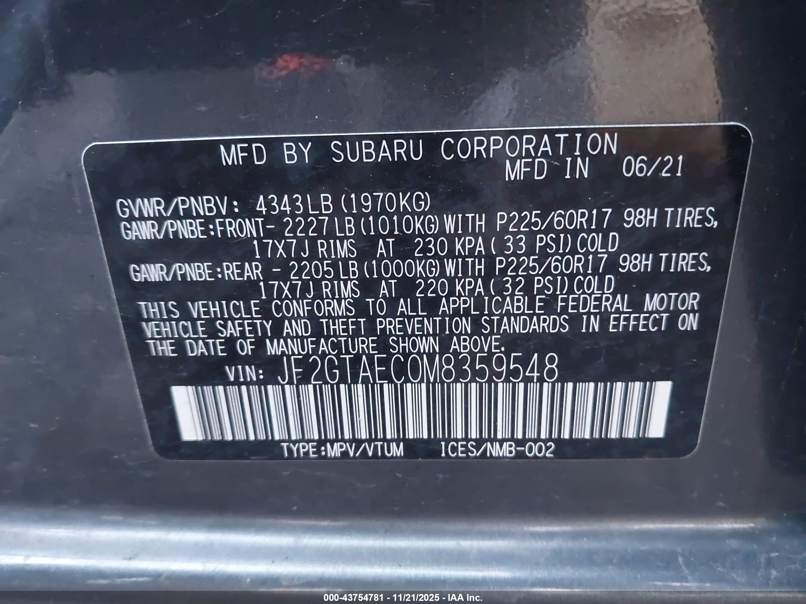 SUBARU CROSSTREK image 9