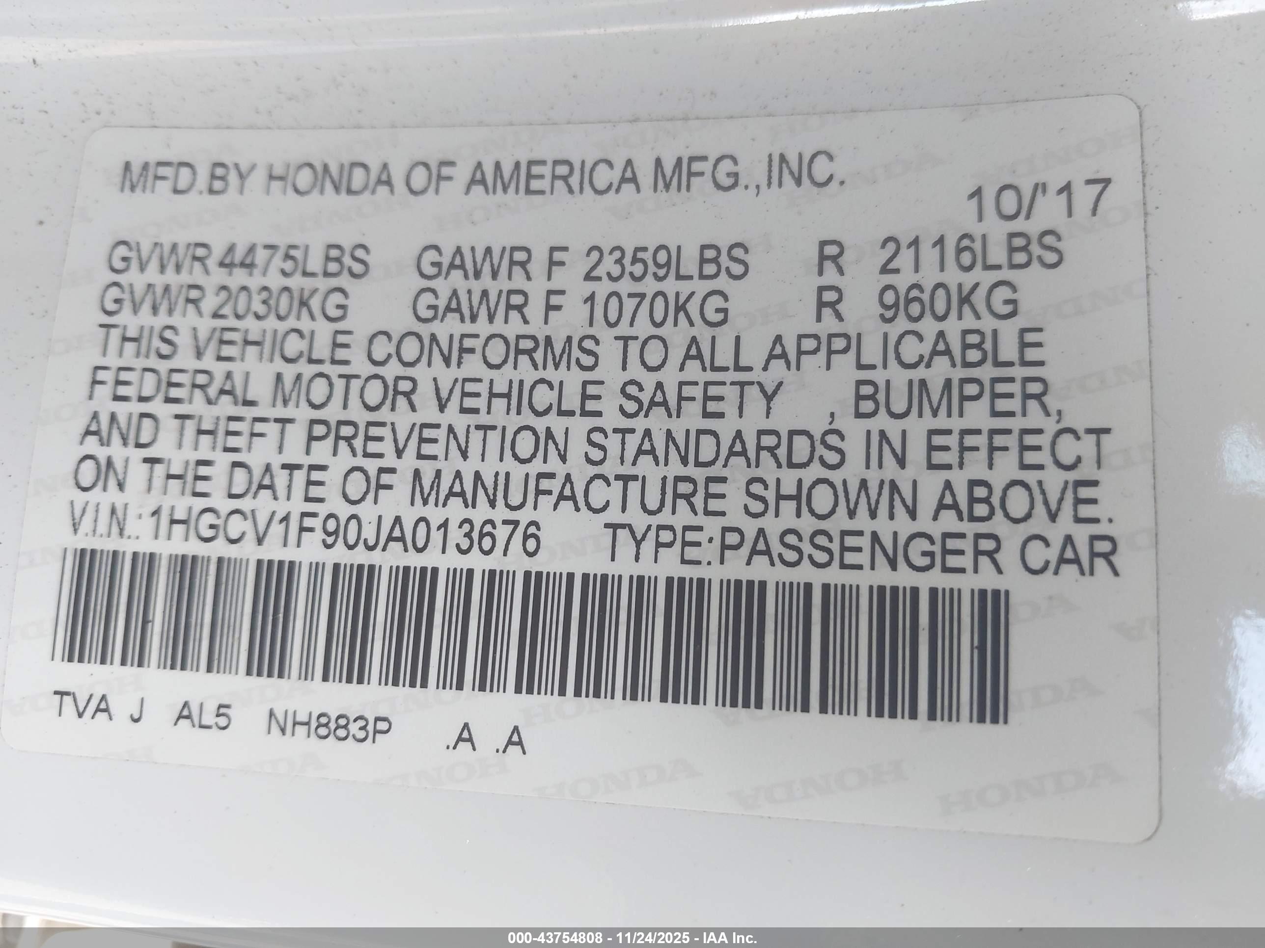 HONDA ACCORD image 9