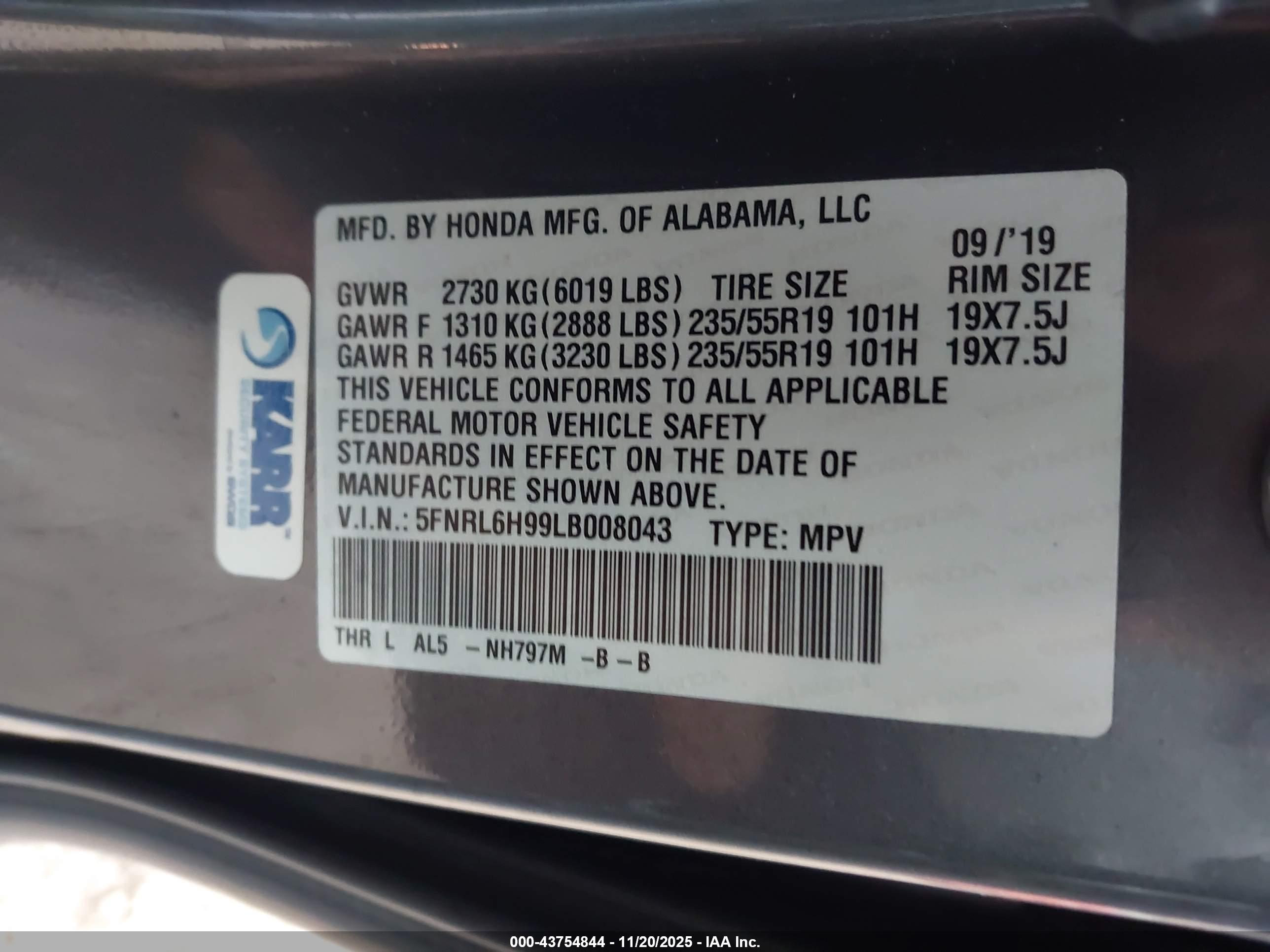 HONDA ODYSSEY image 9