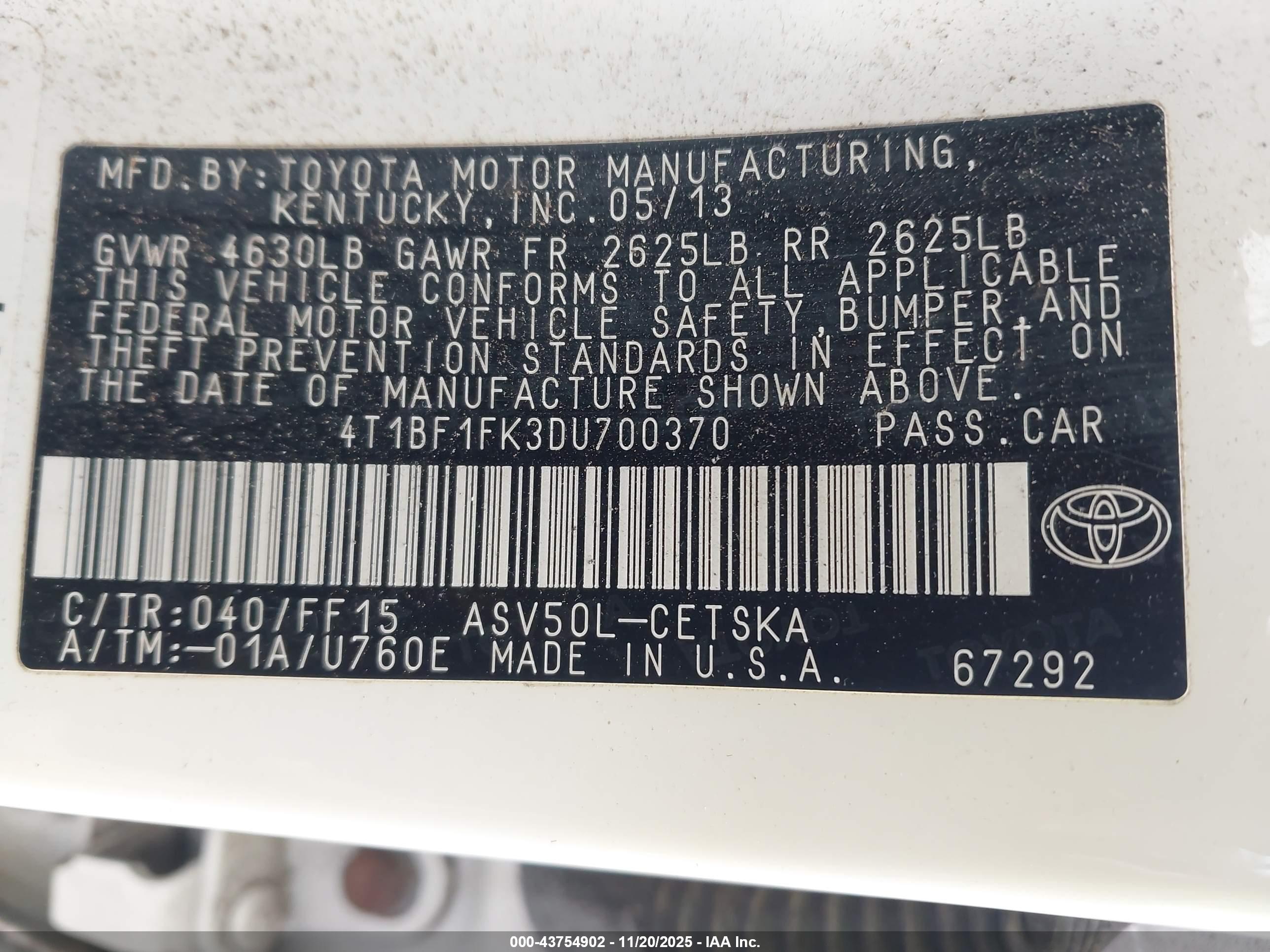 TOYOTA CAMRY image 9