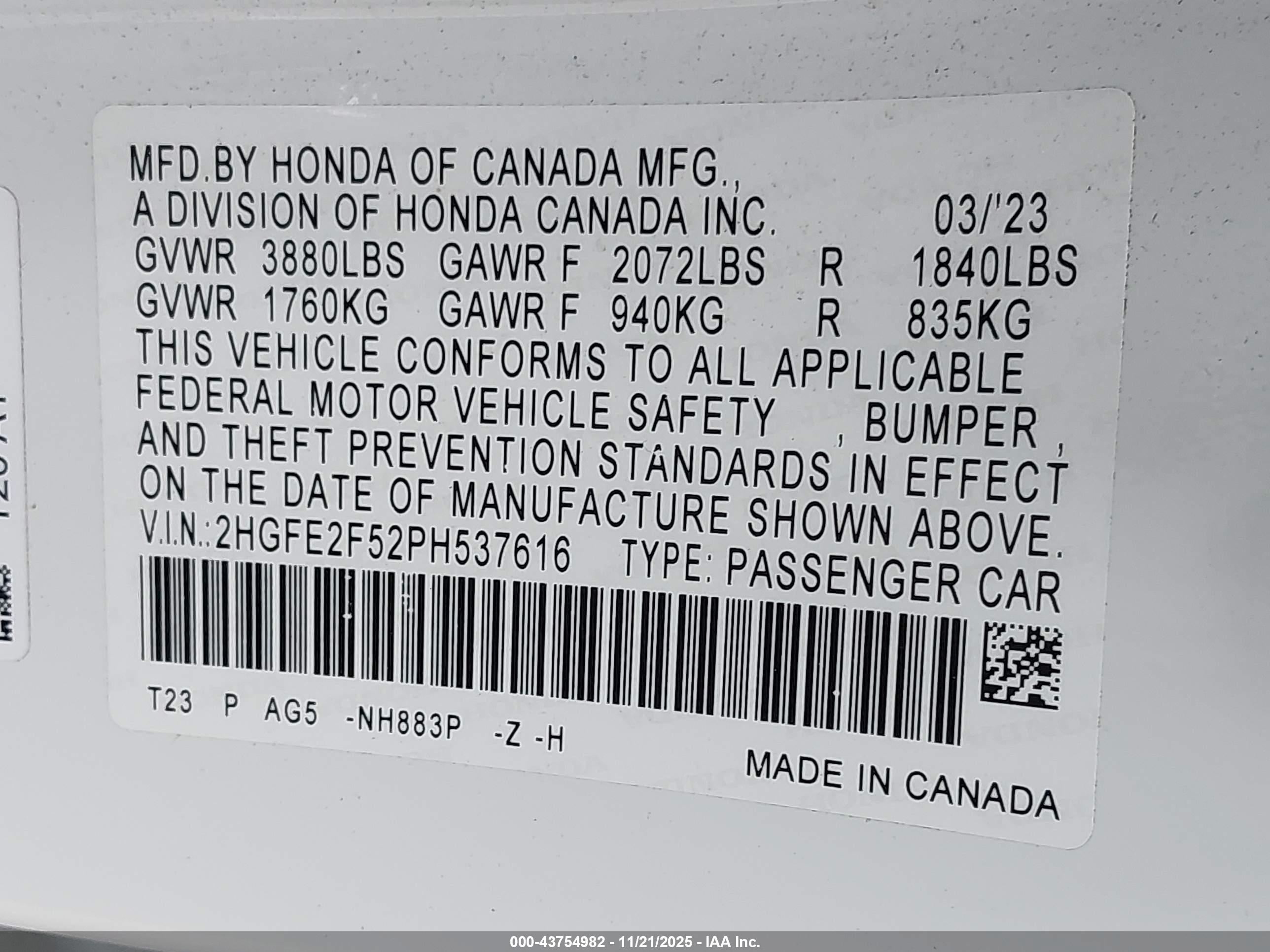 HONDA CIVIC image 9