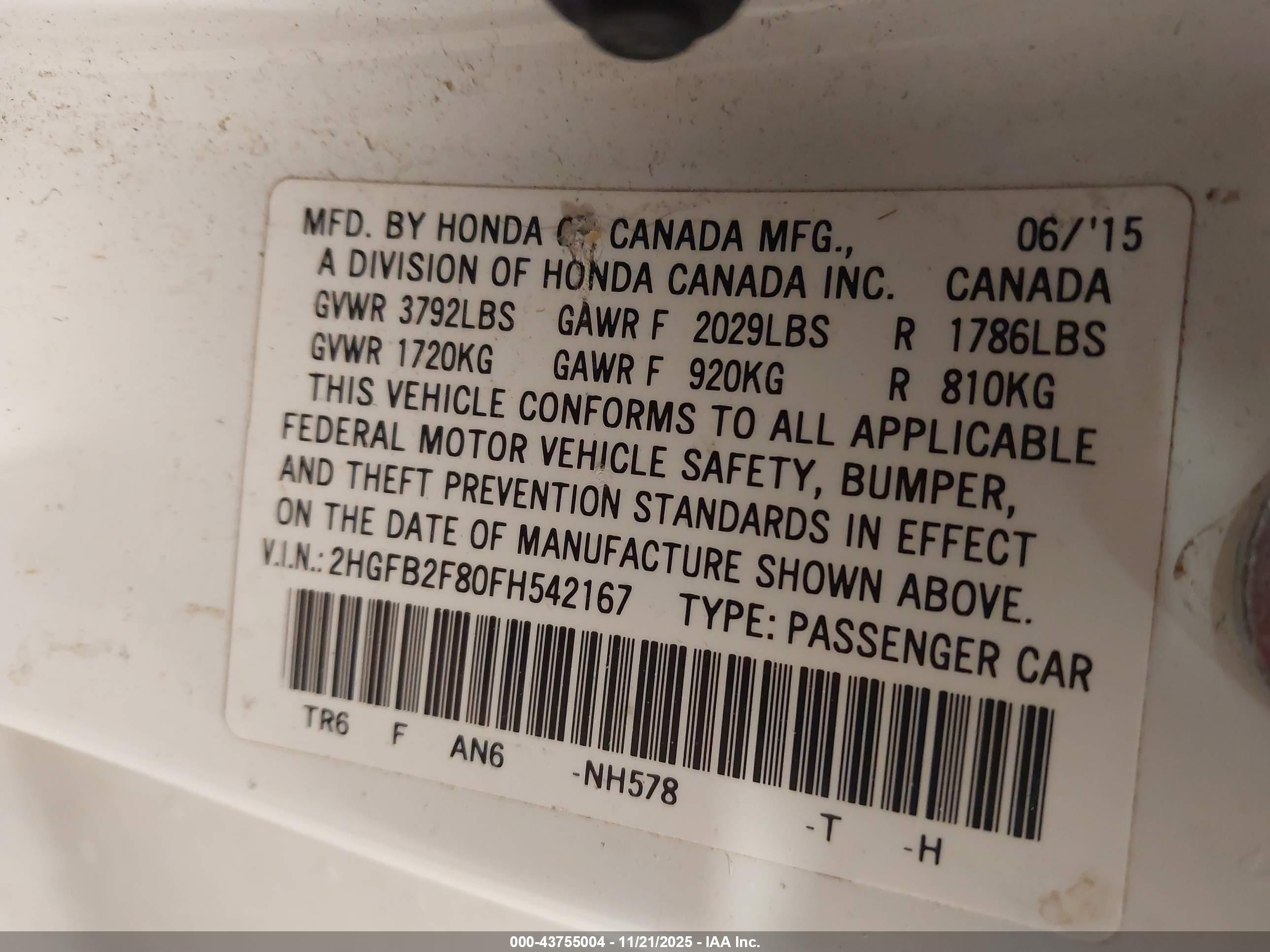 HONDA CIVIC image 9
