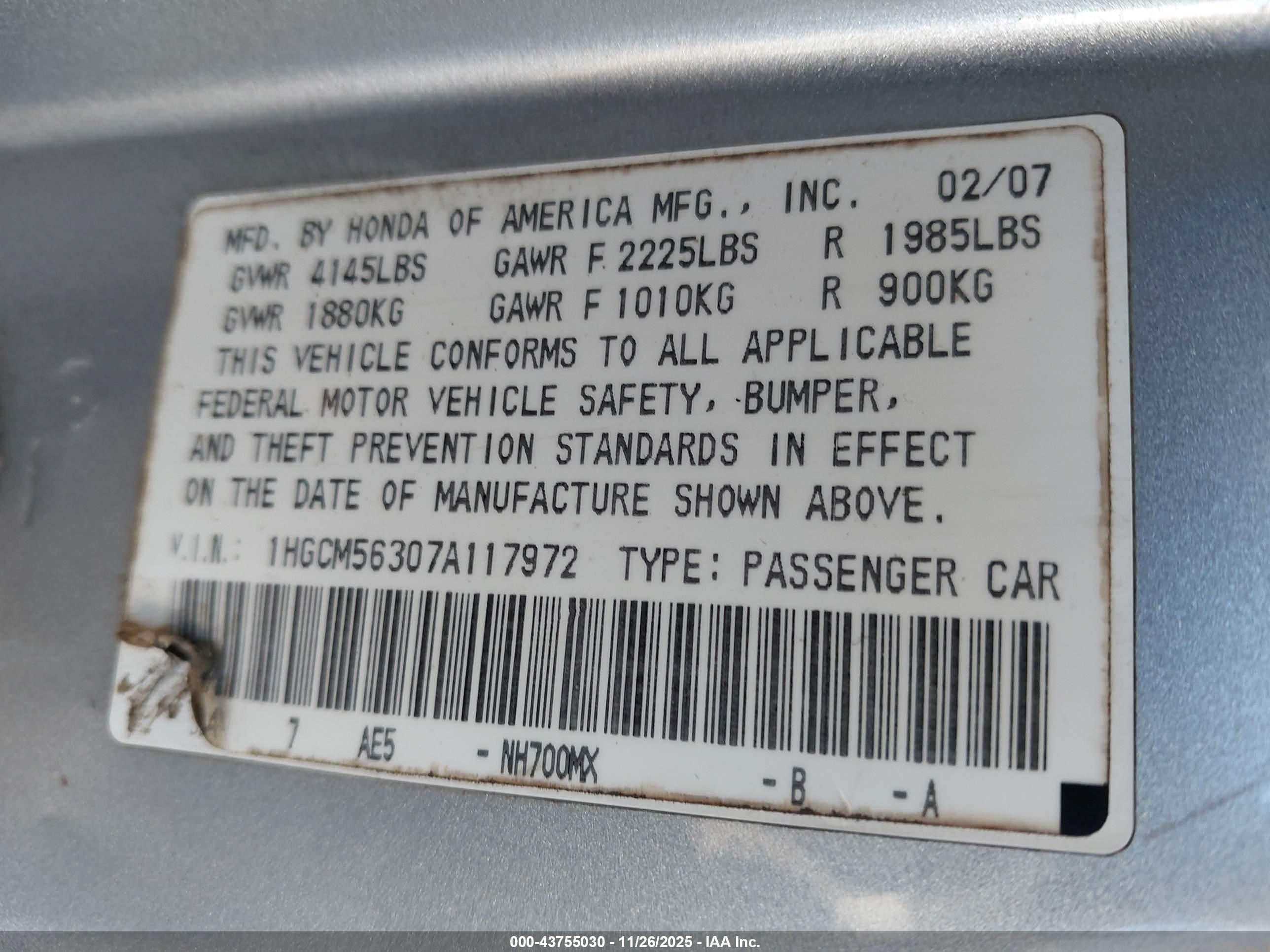 HONDA ACCORD image 9