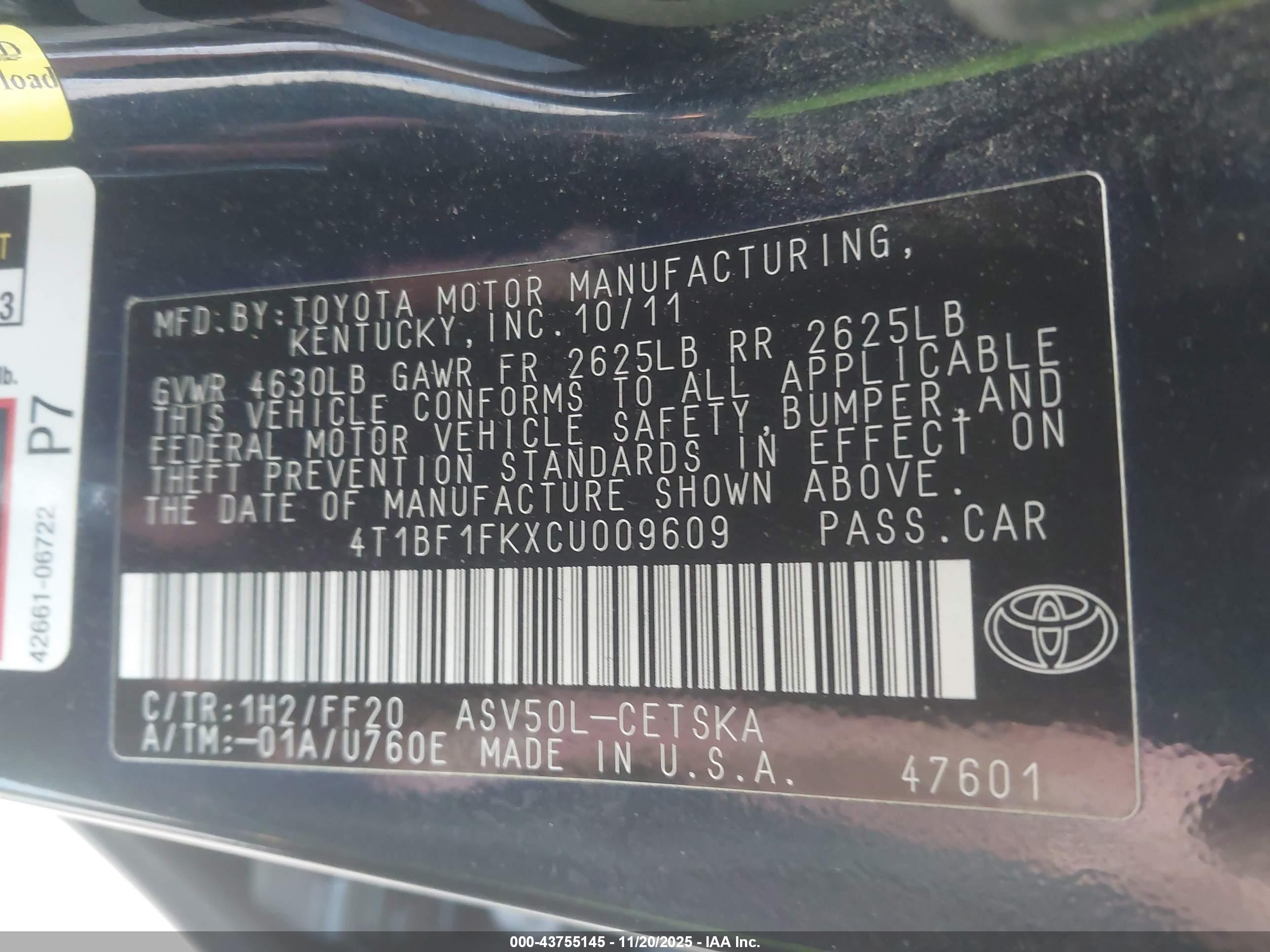 TOYOTA CAMRY image 9