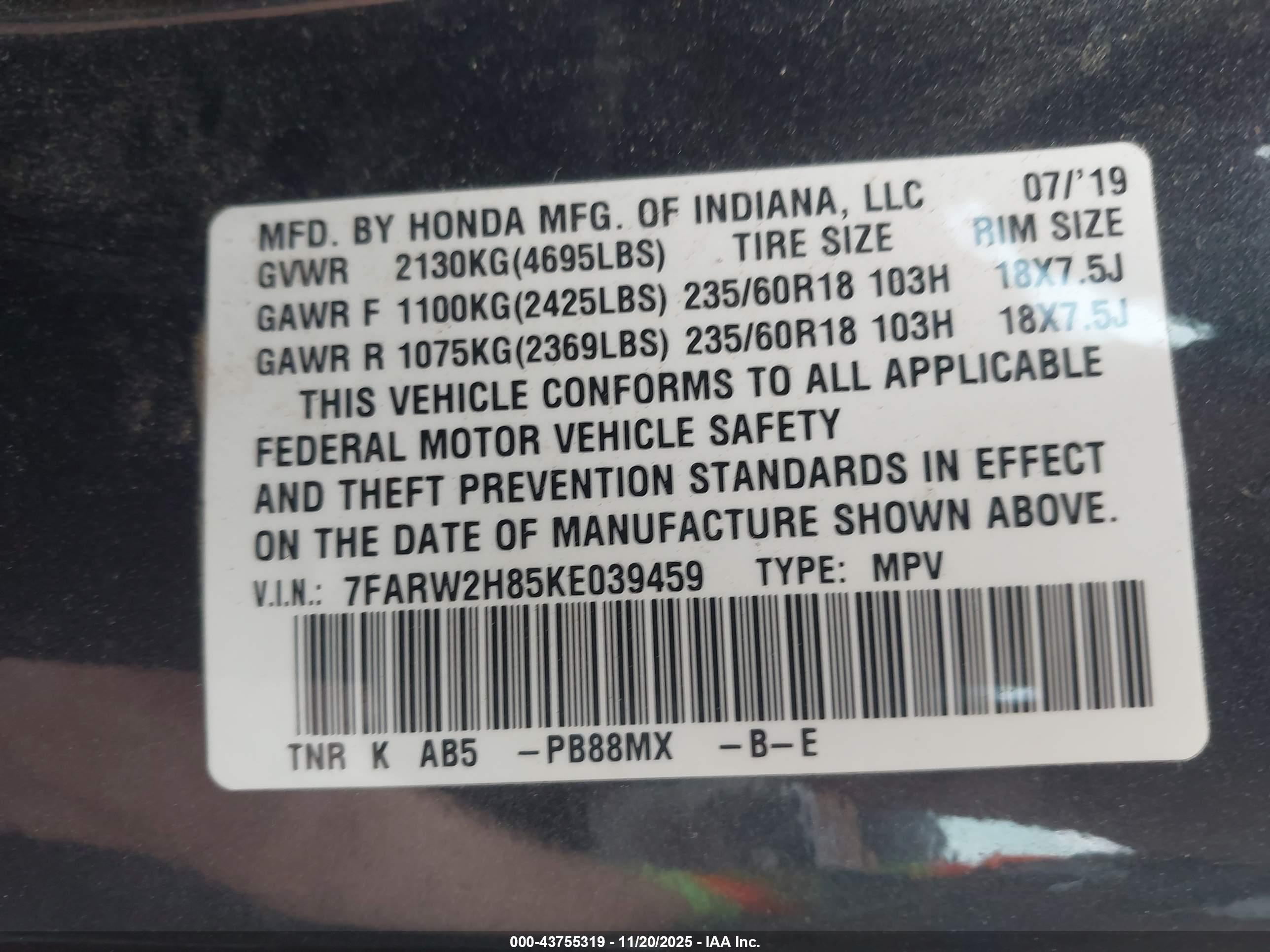 HONDA CR-V image 9