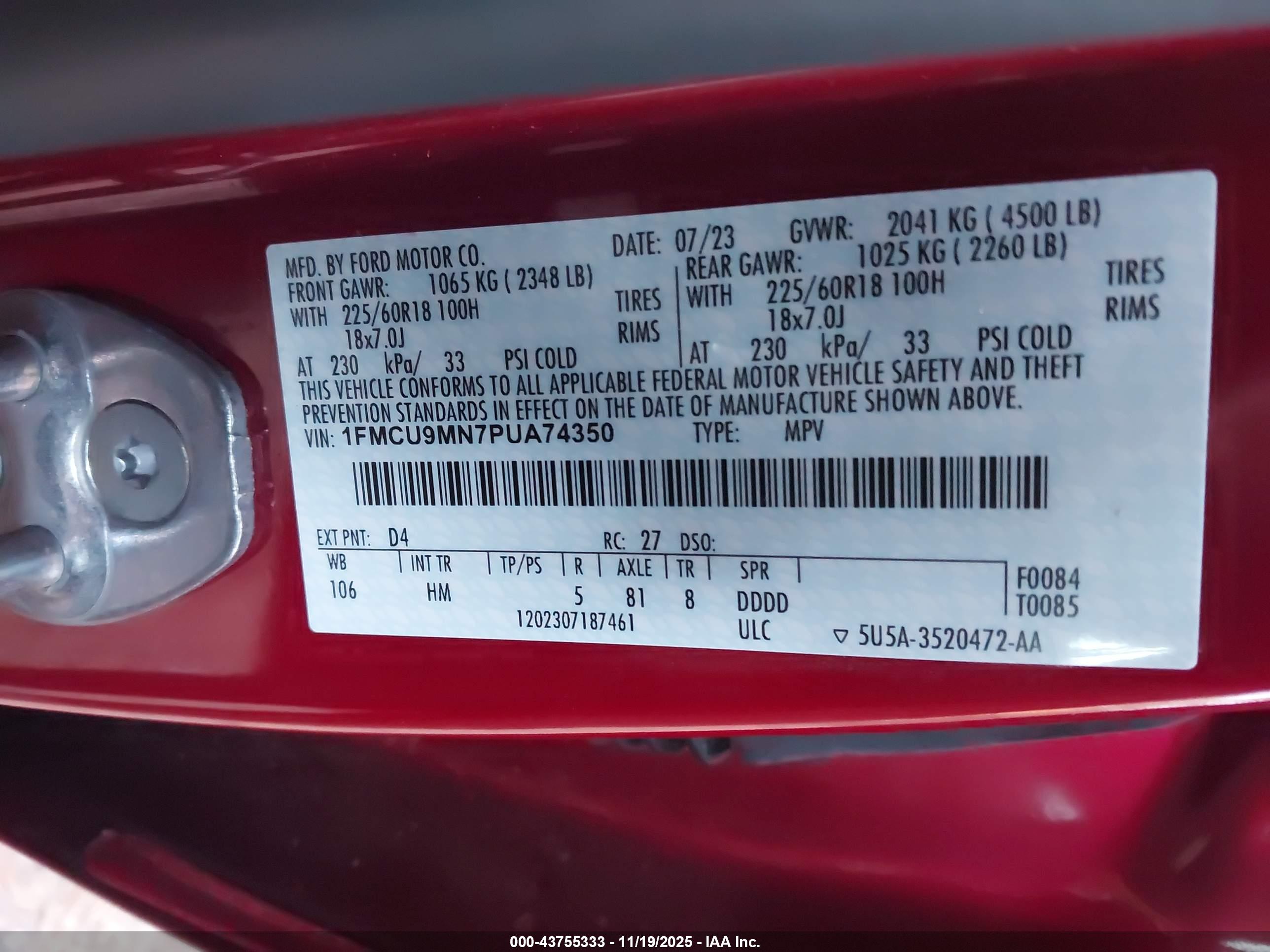 FORD ESCAPE image 9