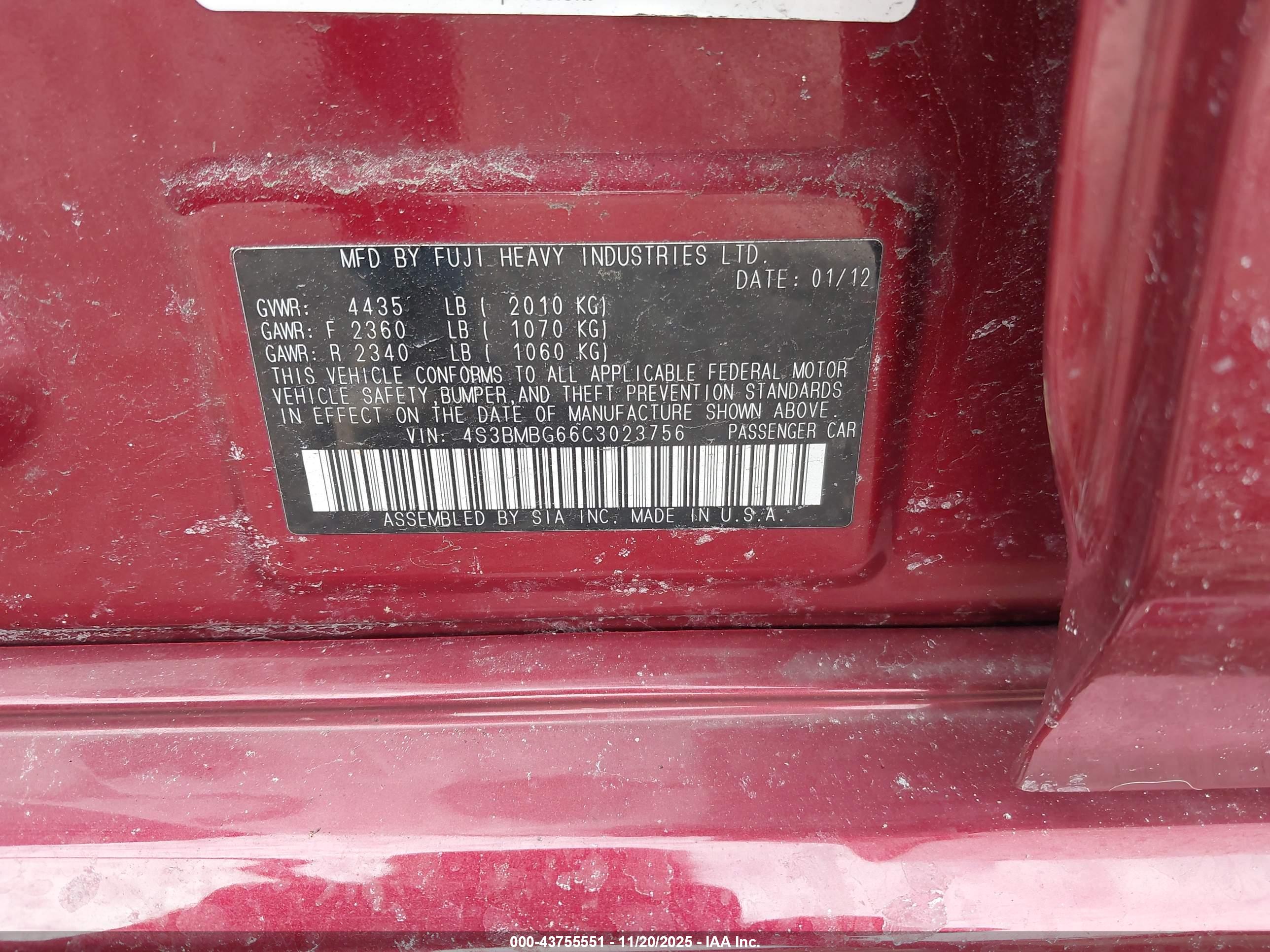 SUBARU LEGACY image 9