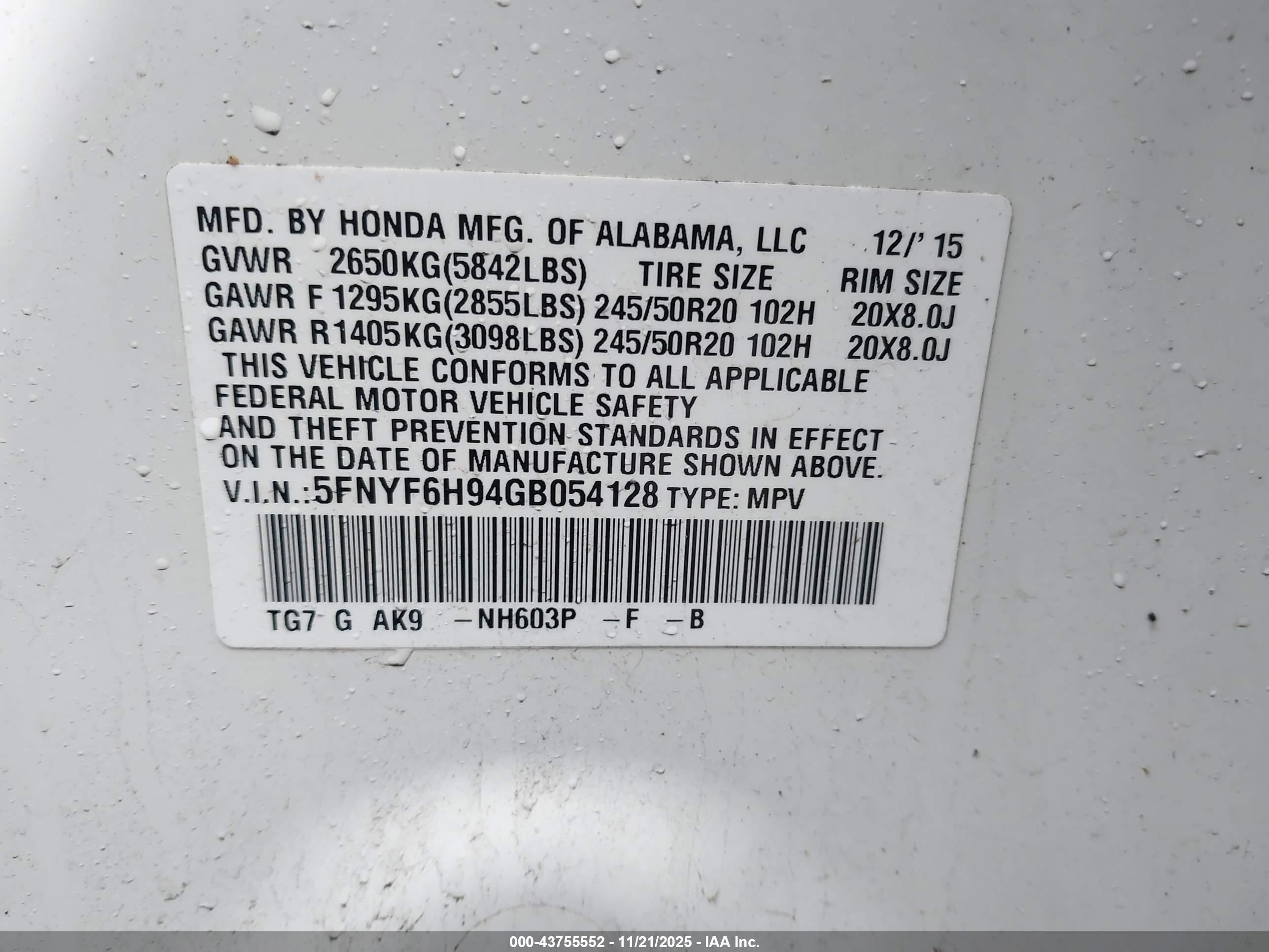 HONDA PILOT image 9