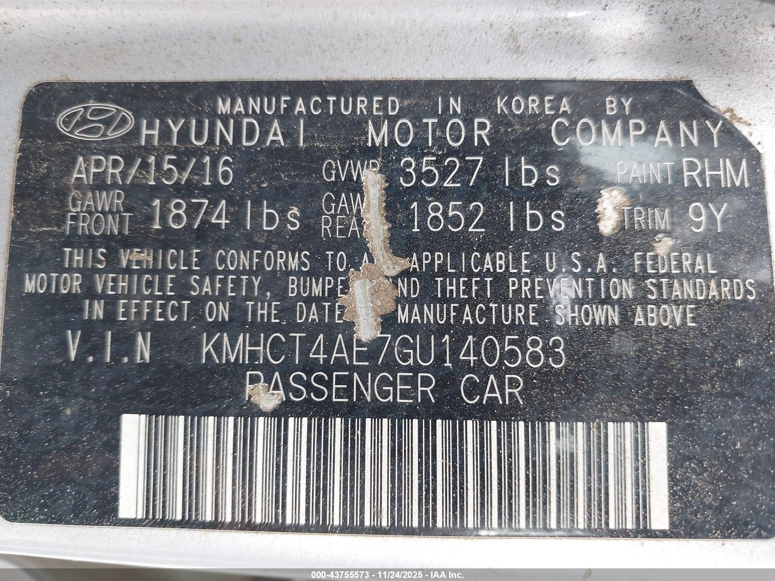 HYUNDAI ACCENT image 9