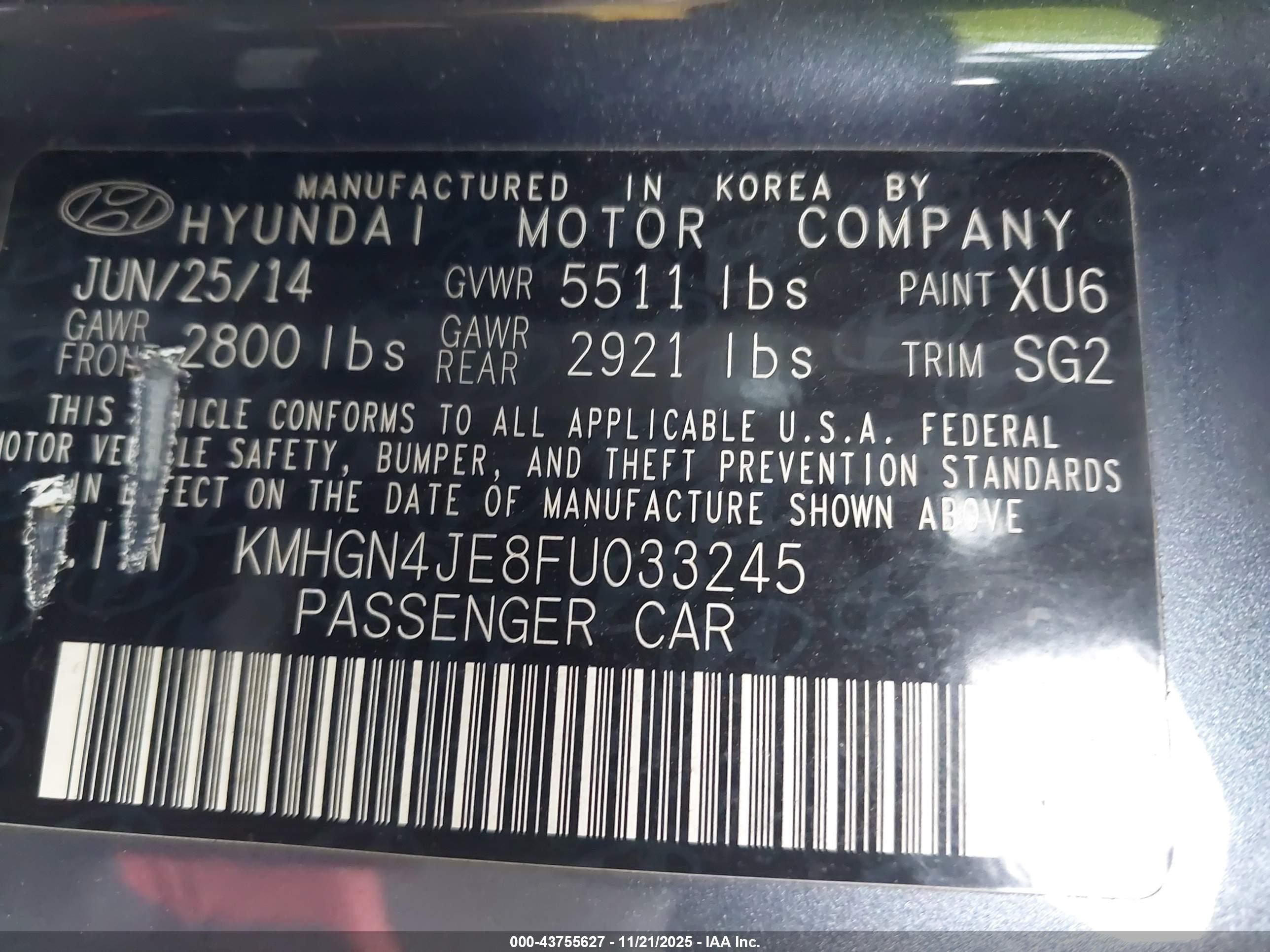 HYUNDAI GENESIS image 9