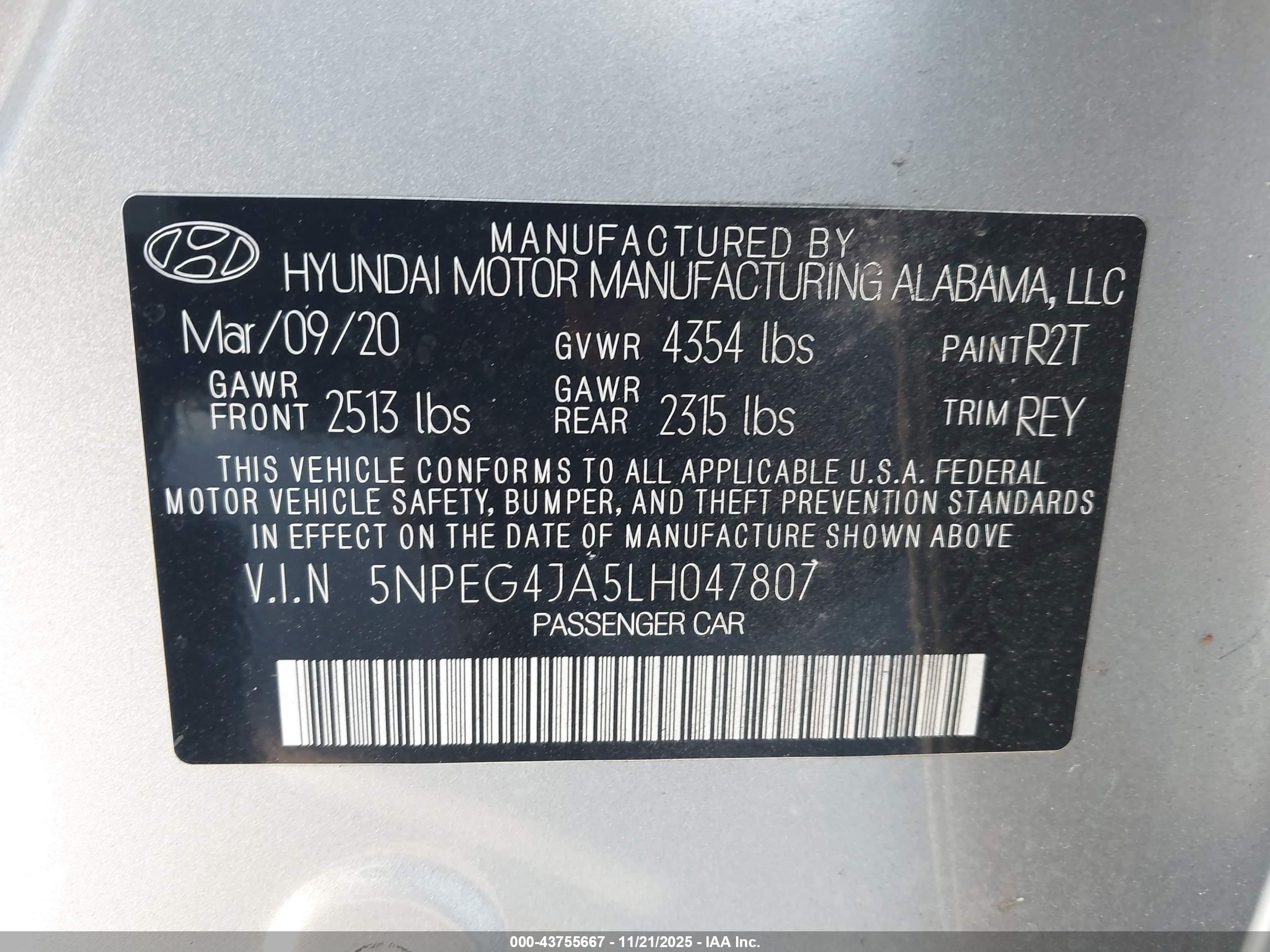 HYUNDAI SONATA image 9