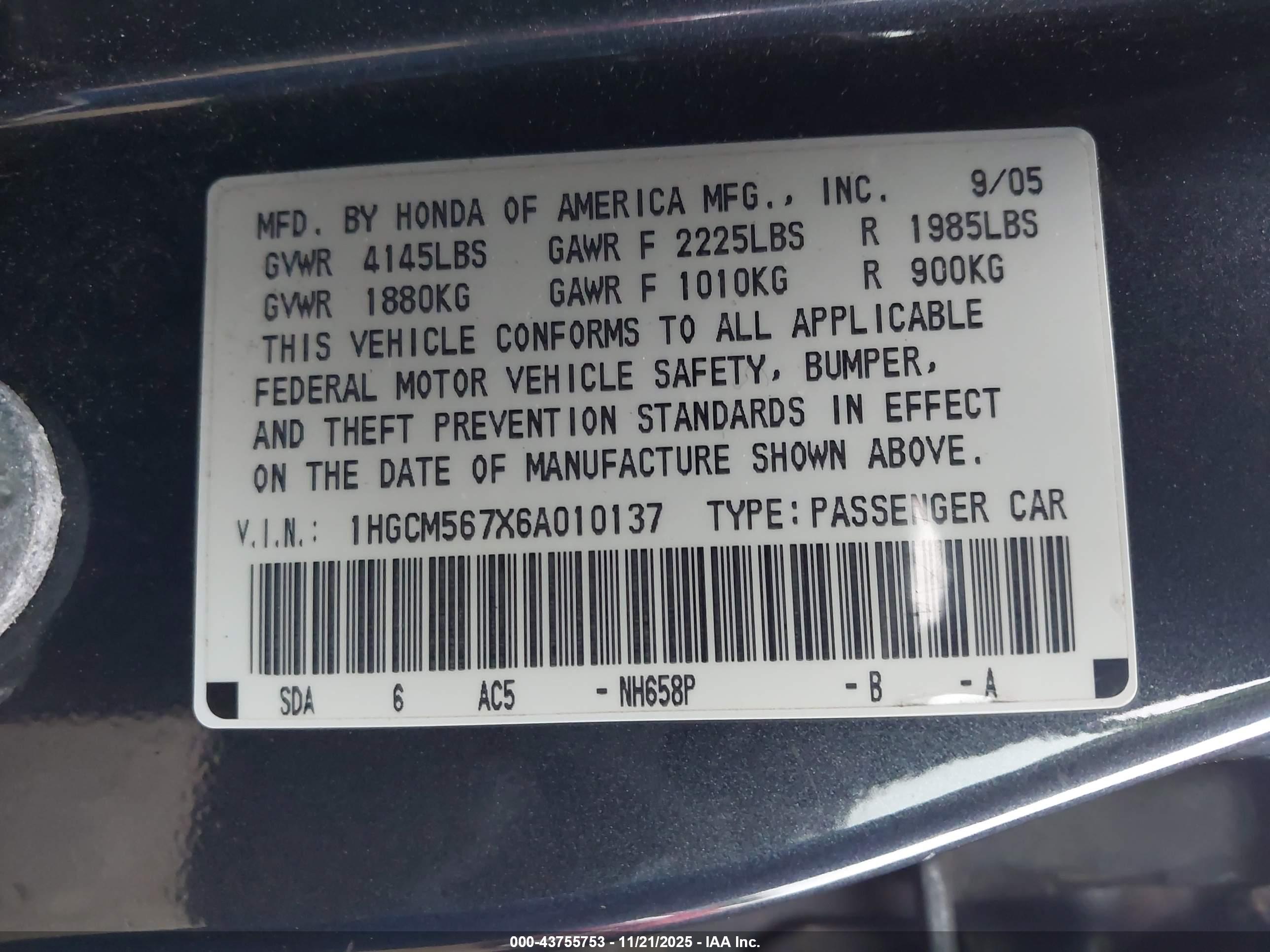 HONDA ACCORD image 9