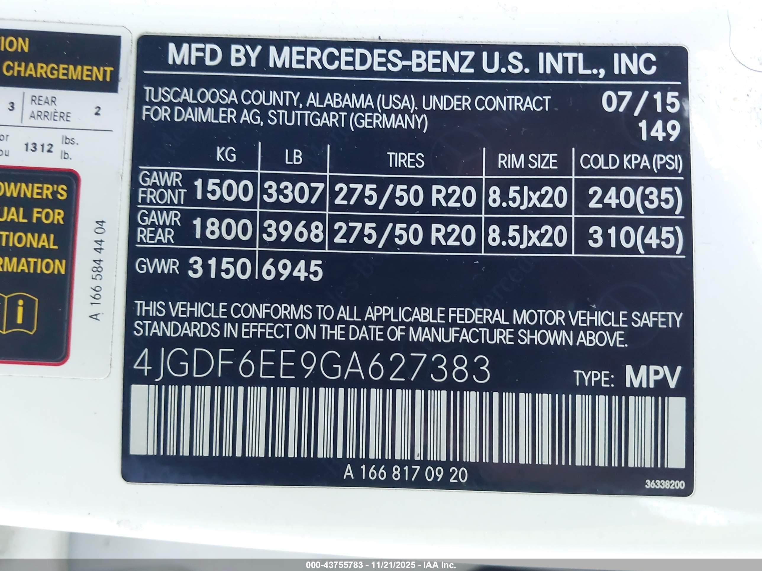MERCEDES-BENZ GL image 9