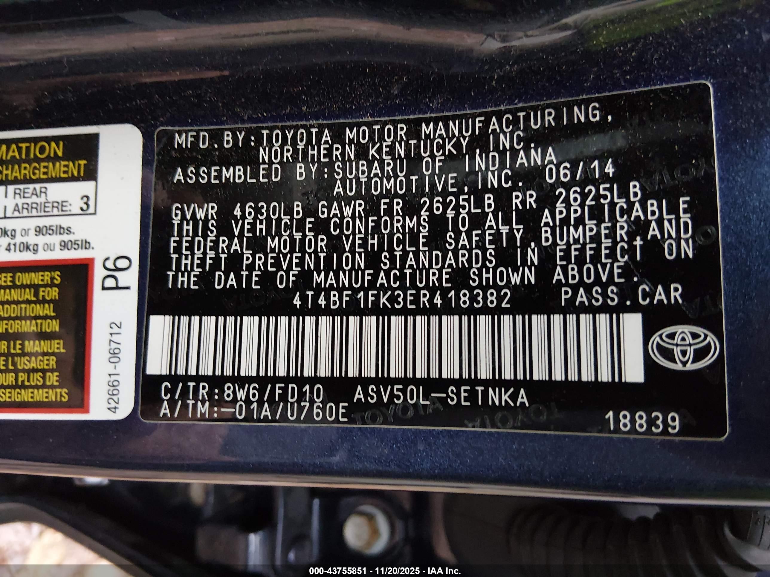 TOYOTA CAMRY image 9