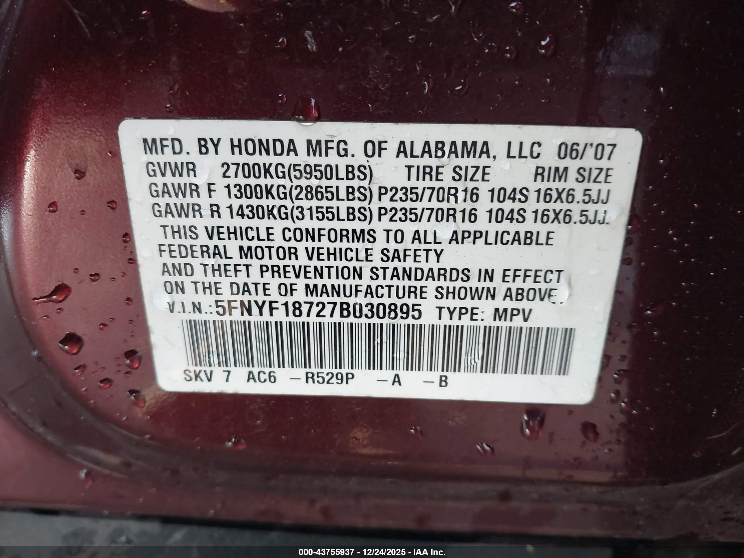 HONDA PILOT image 9