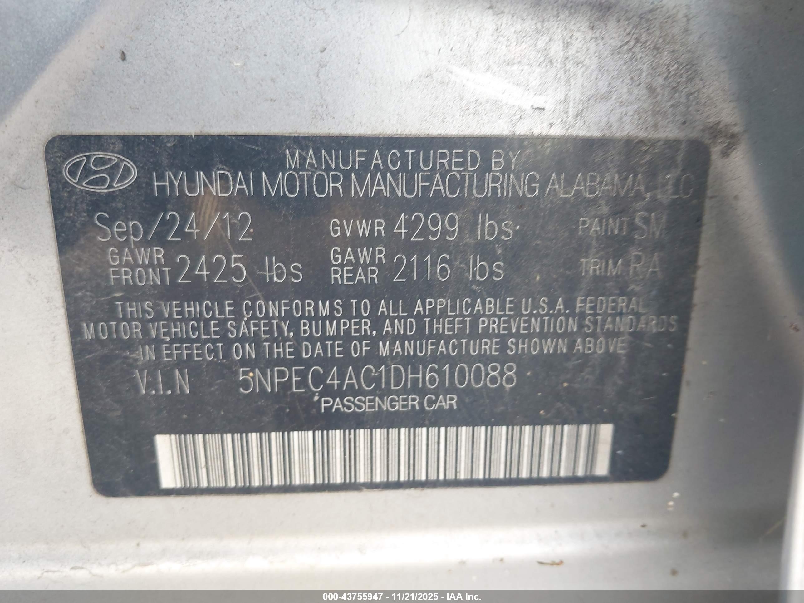 HYUNDAI SONATA image 9