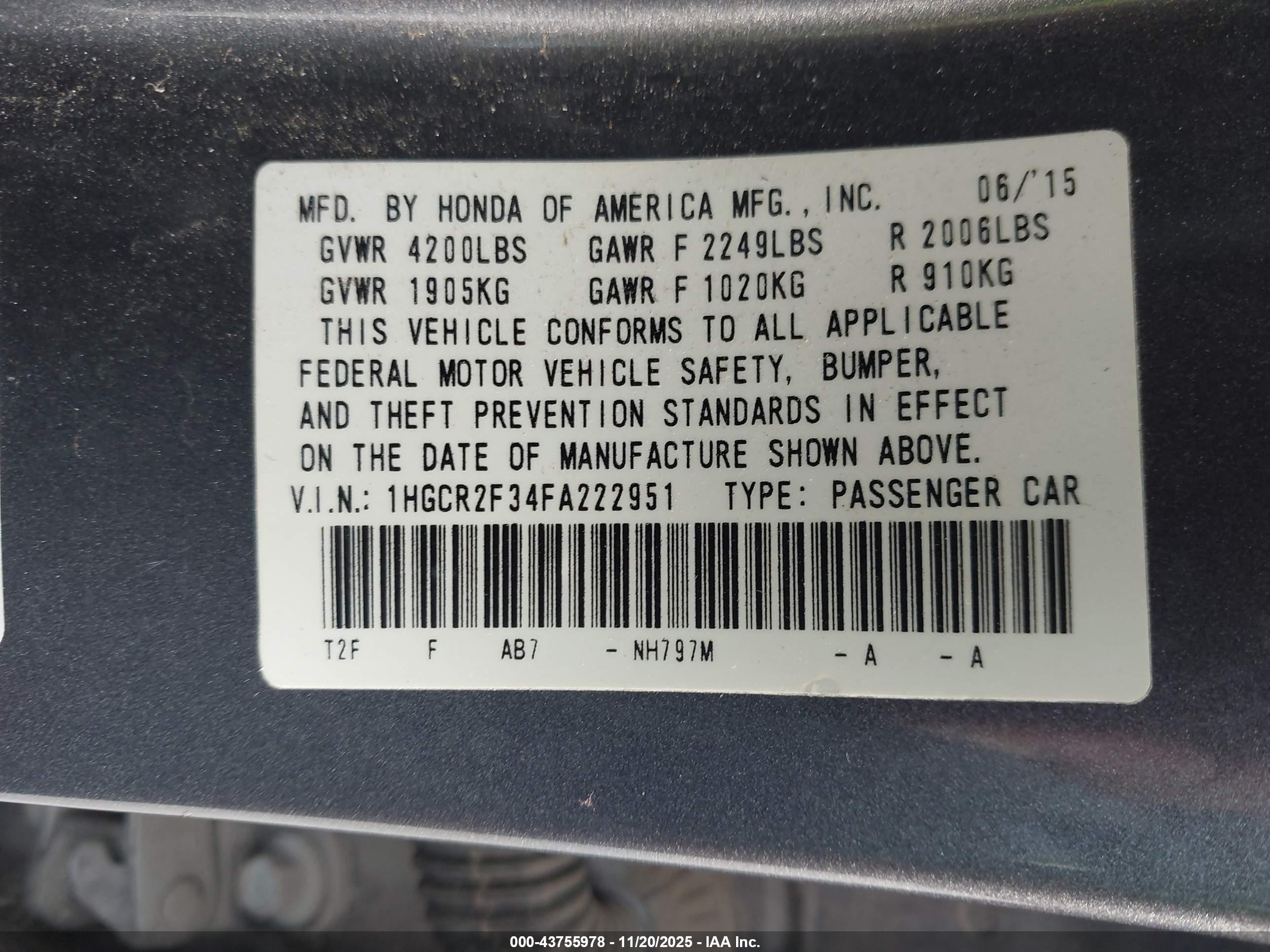 HONDA ACCORD image 9