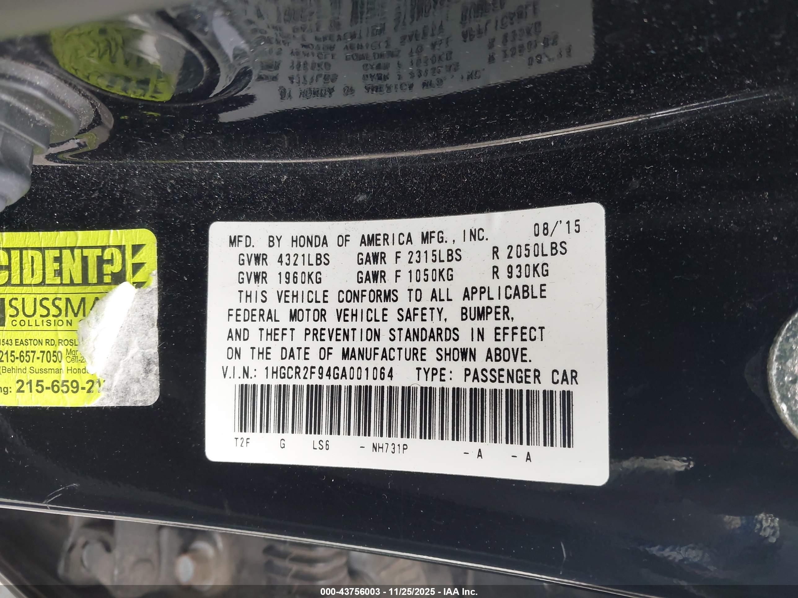 HONDA ACCORD image 9